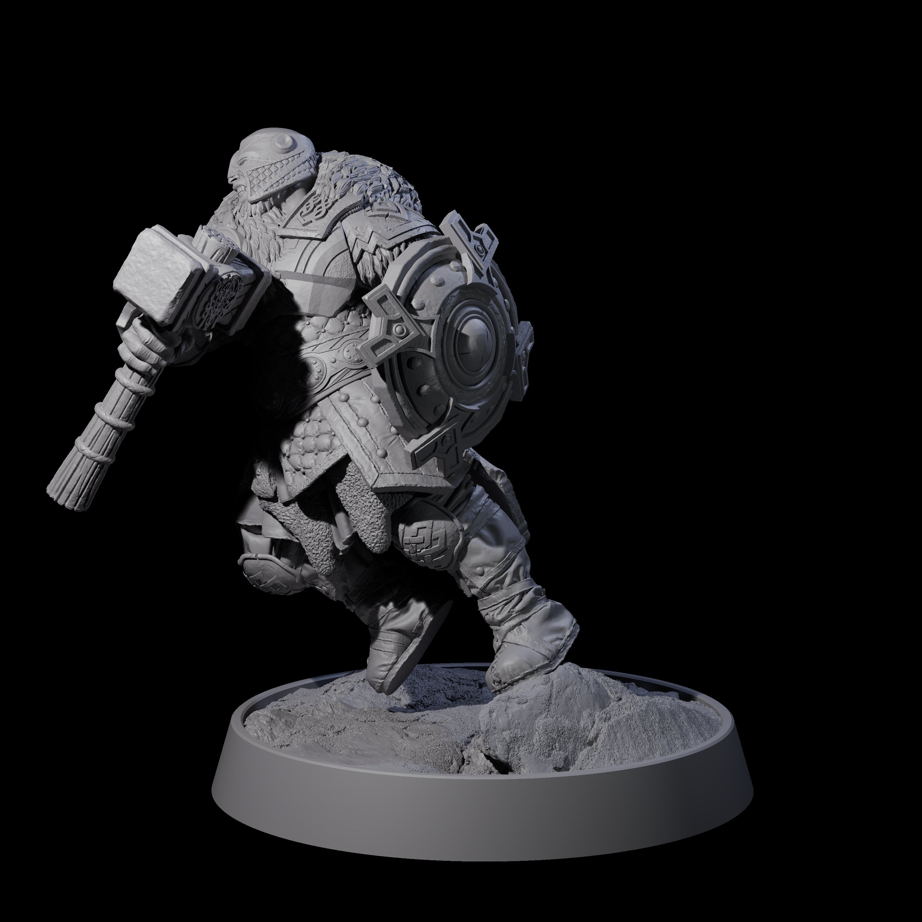 Furious Viking Berserker I Miniature for Dungeons and Dragons, Pathfinder or other TTRPGs