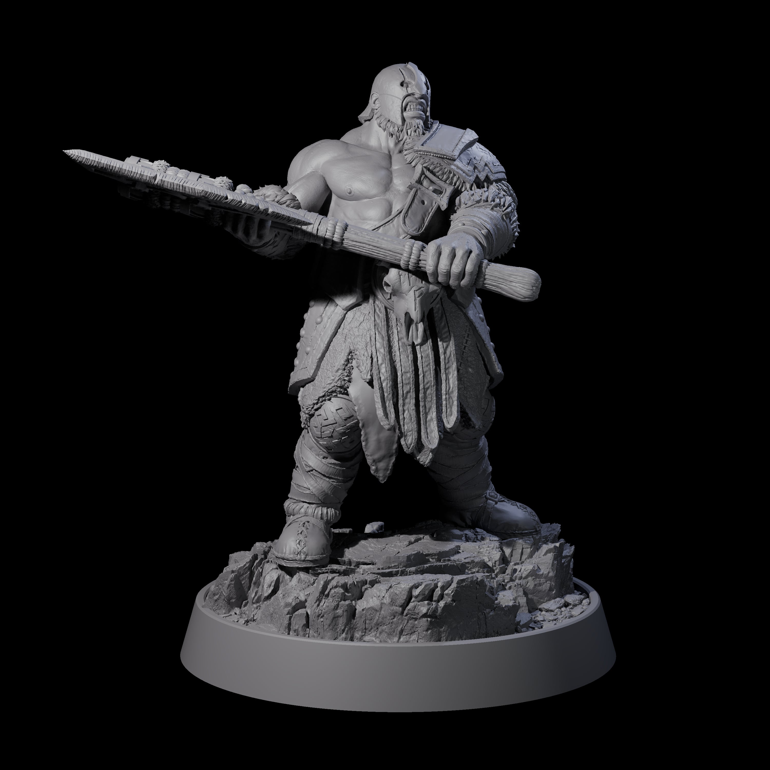 Furious Viking Berserker J Miniature for Dungeons and Dragons, Pathfinder or other TTRPGs