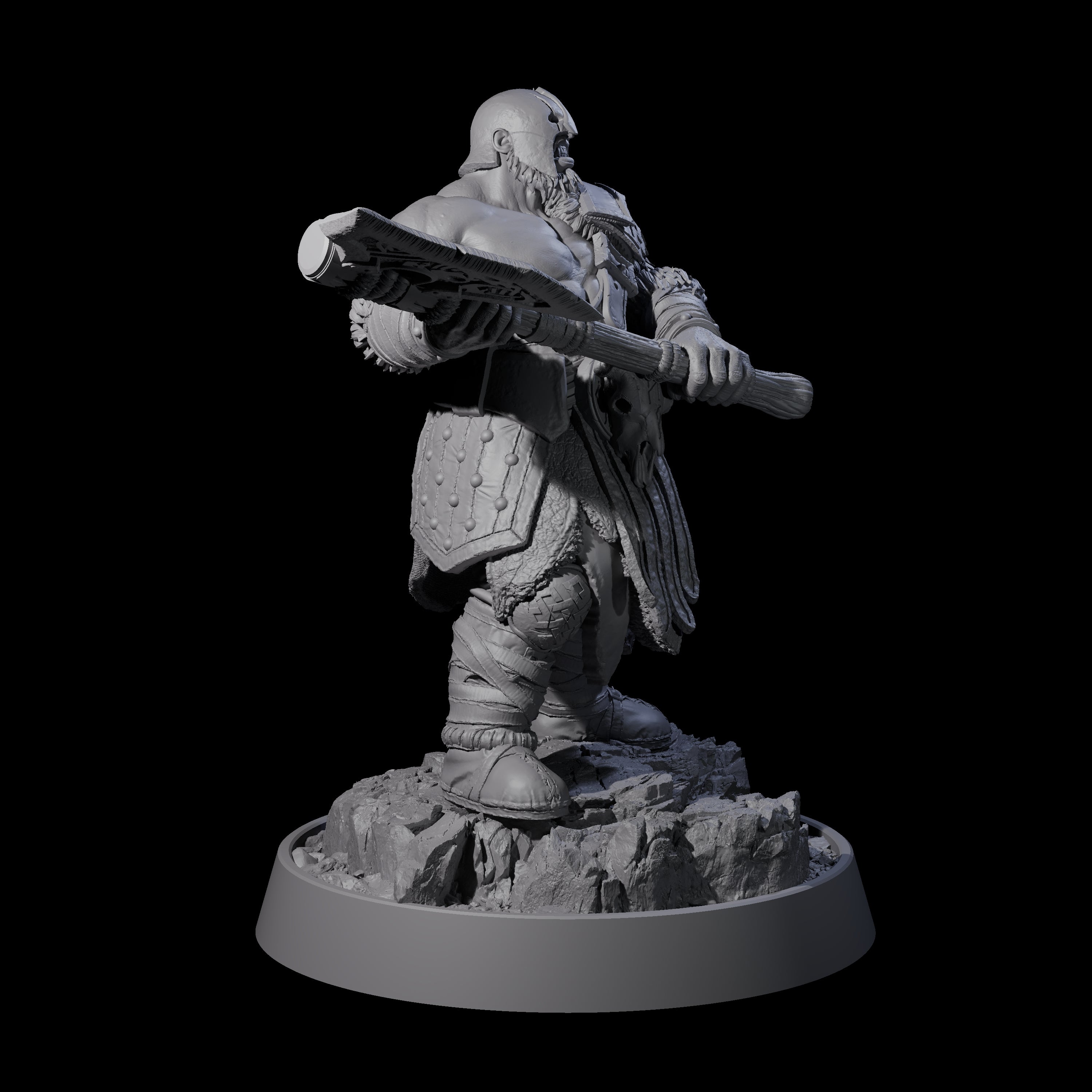 Furious Viking Berserker J Miniature for Dungeons and Dragons, Pathfinder or other TTRPGs