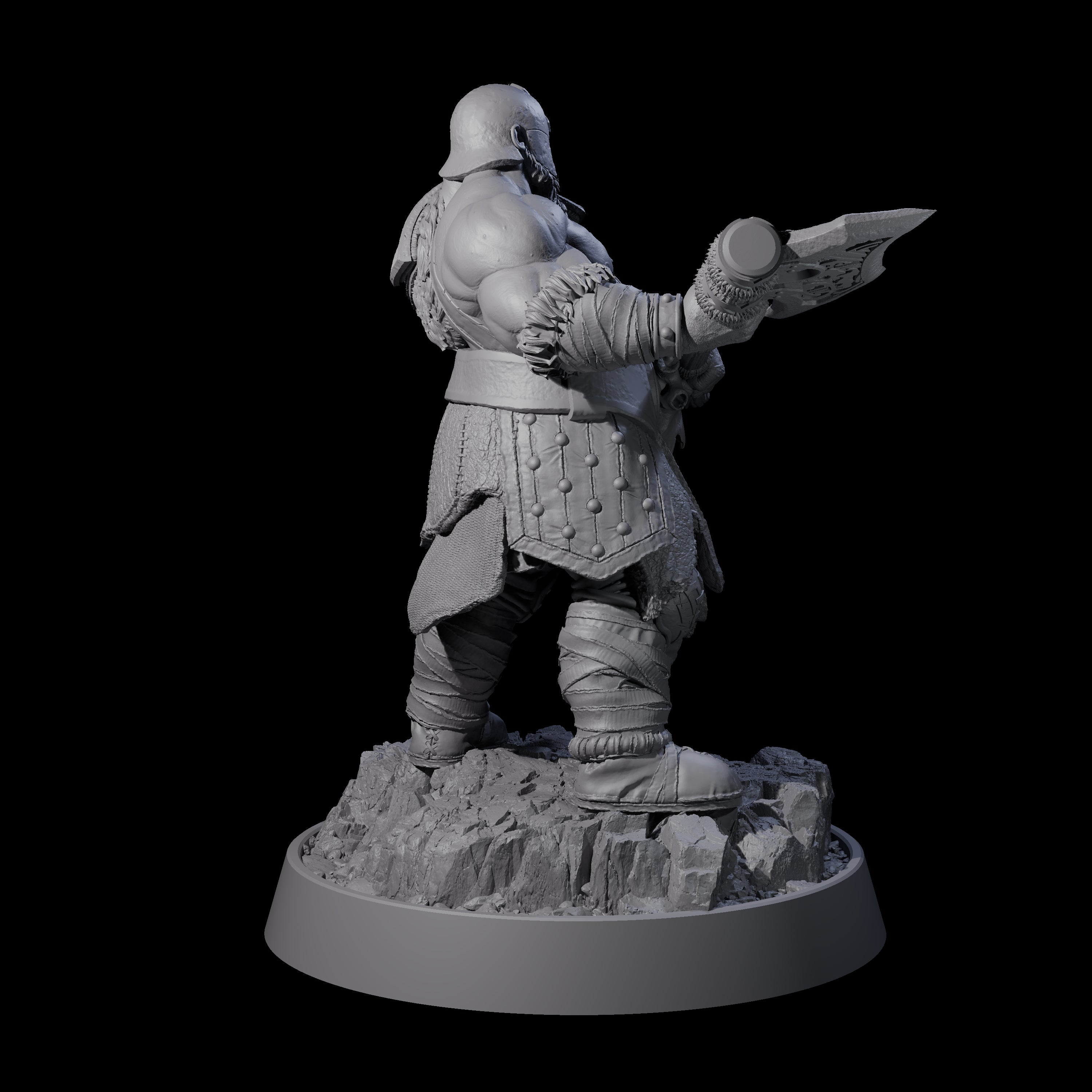 Furious Viking Berserker J Miniature for Dungeons and Dragons, Pathfinder or other TTRPGs