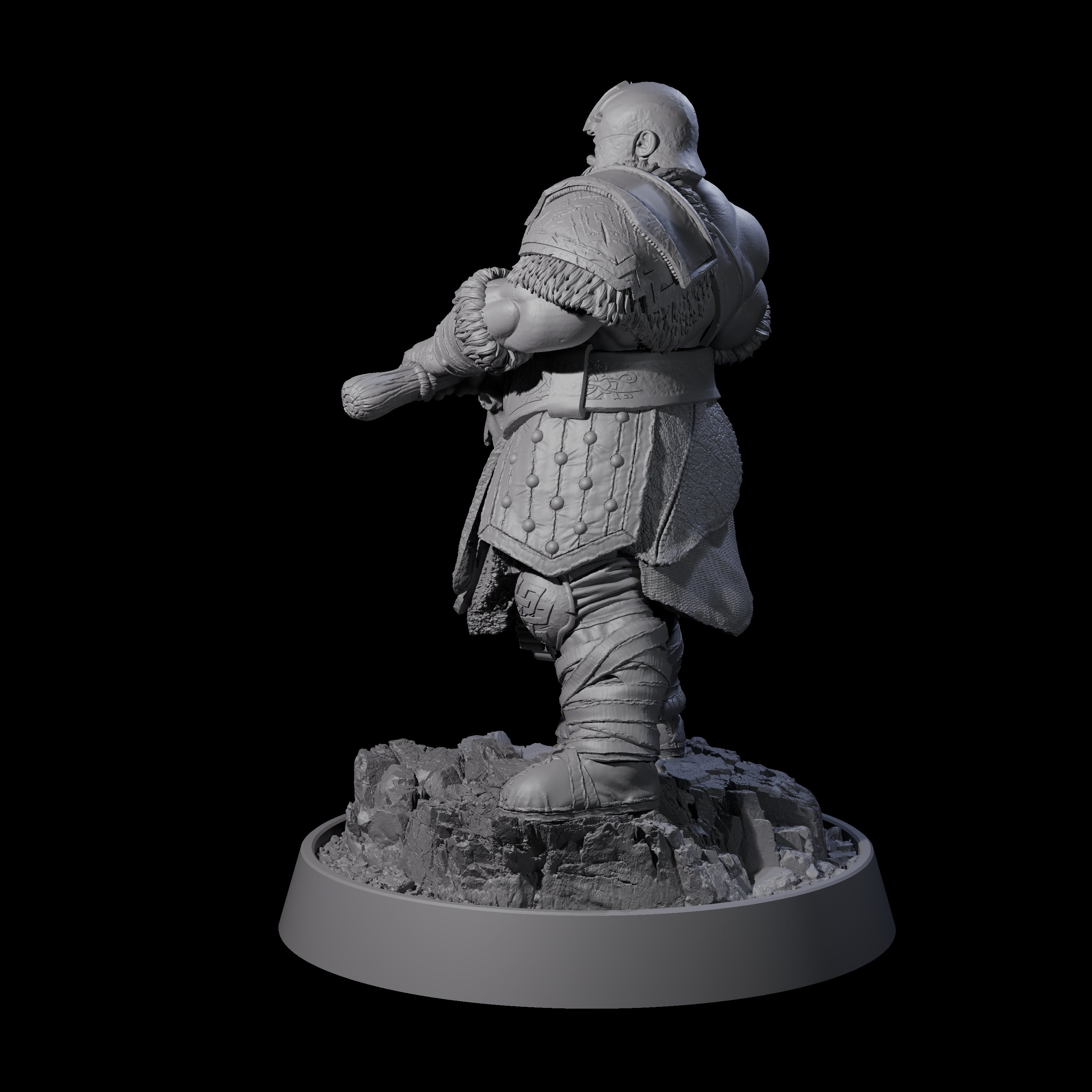 Furious Viking Berserker J Miniature for Dungeons and Dragons, Pathfinder or other TTRPGs