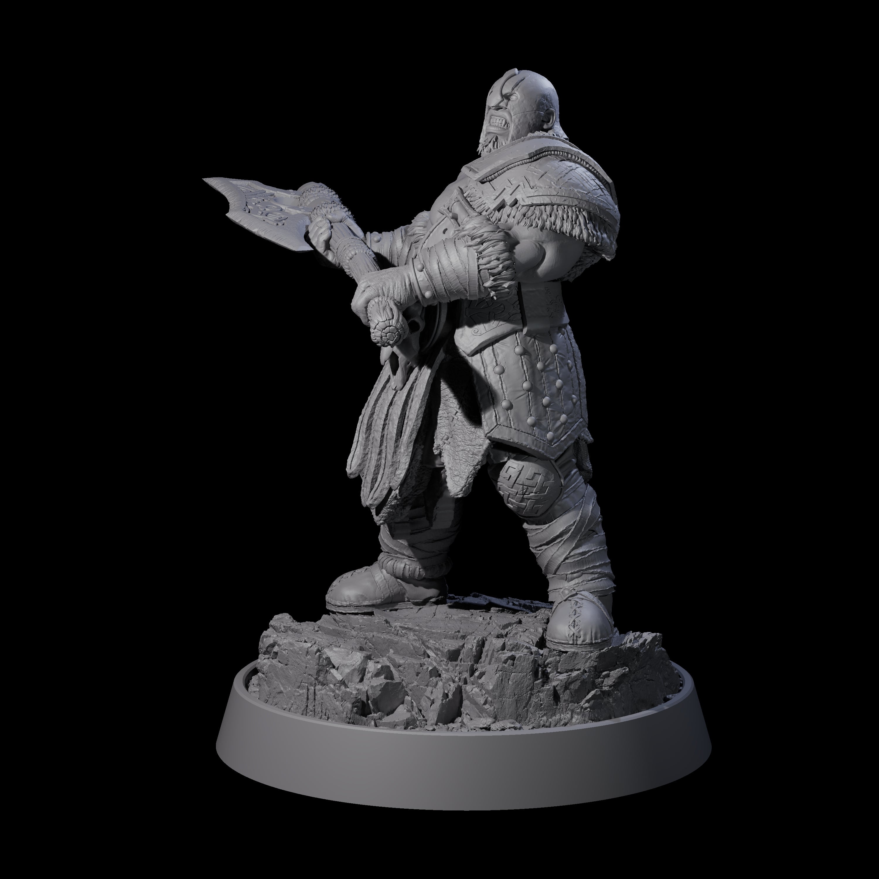 Furious Viking Berserker J Miniature for Dungeons and Dragons, Pathfinder or other TTRPGs