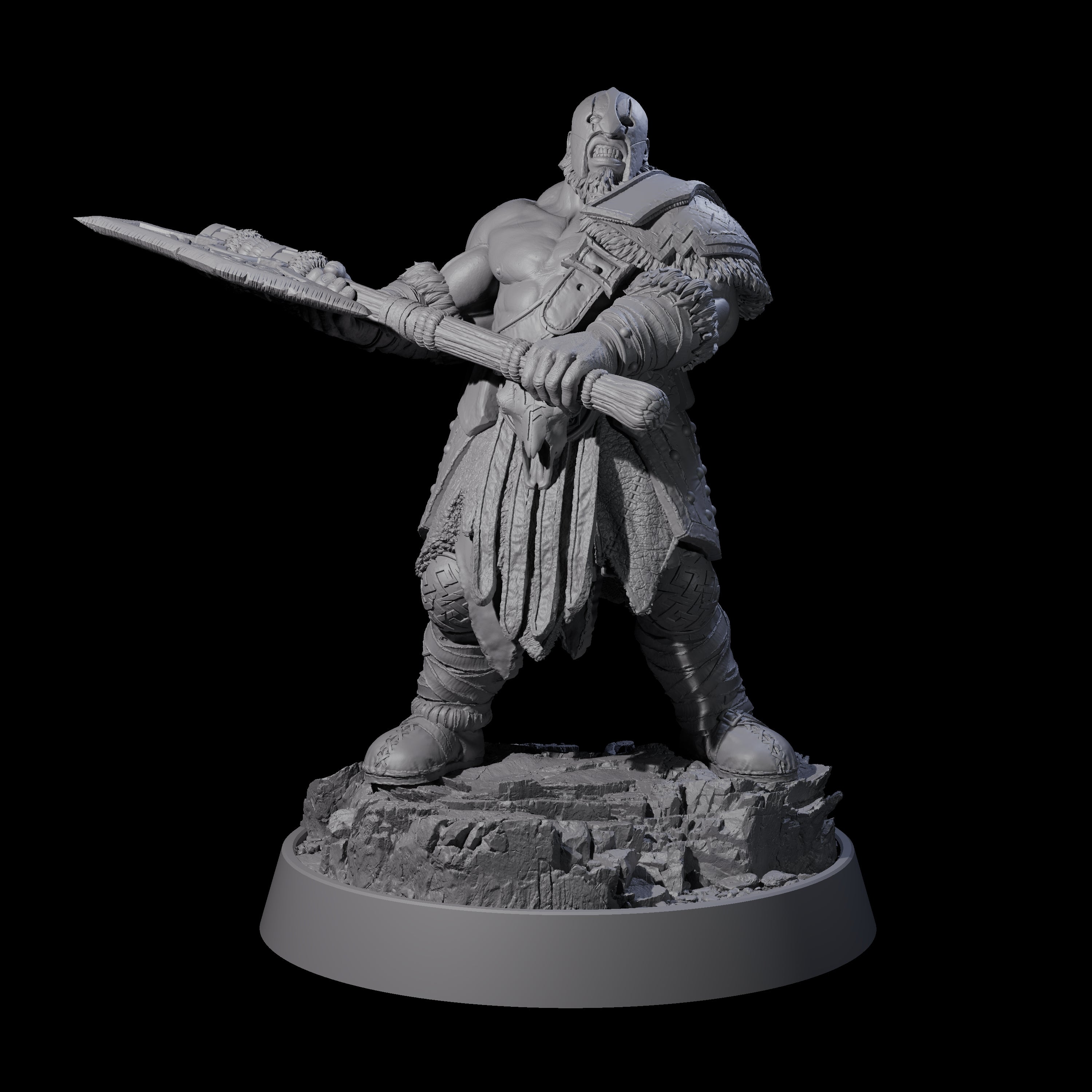 Furious Viking Berserker J Miniature for Dungeons and Dragons, Pathfinder or other TTRPGs