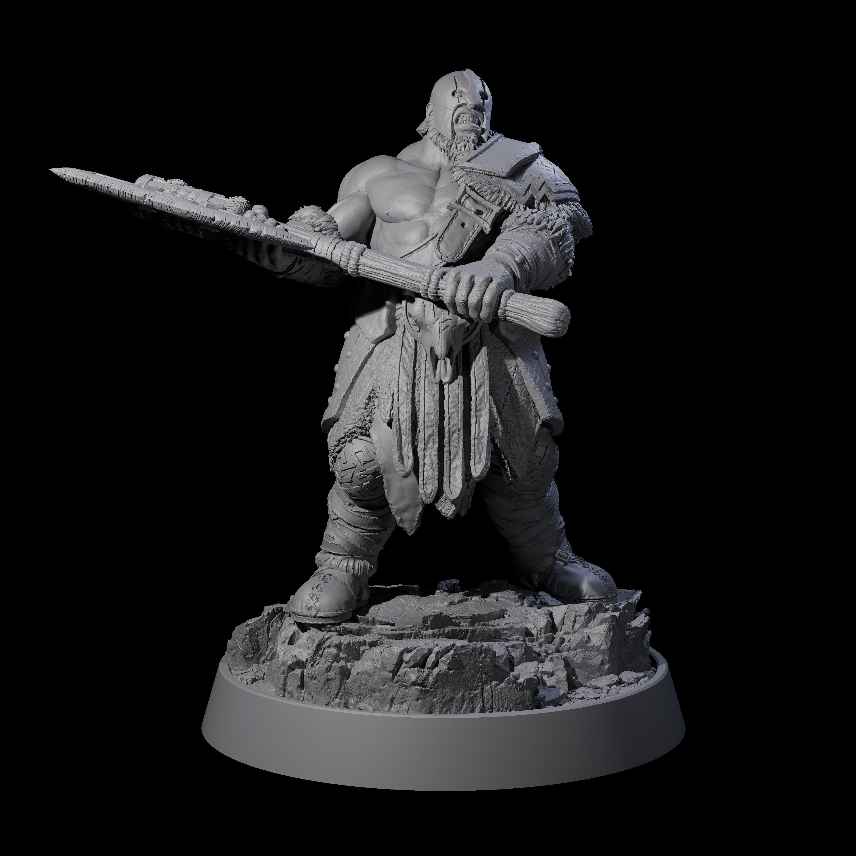Furious Viking Berserker J Miniature for Dungeons and Dragons, Pathfinder or other TTRPGs