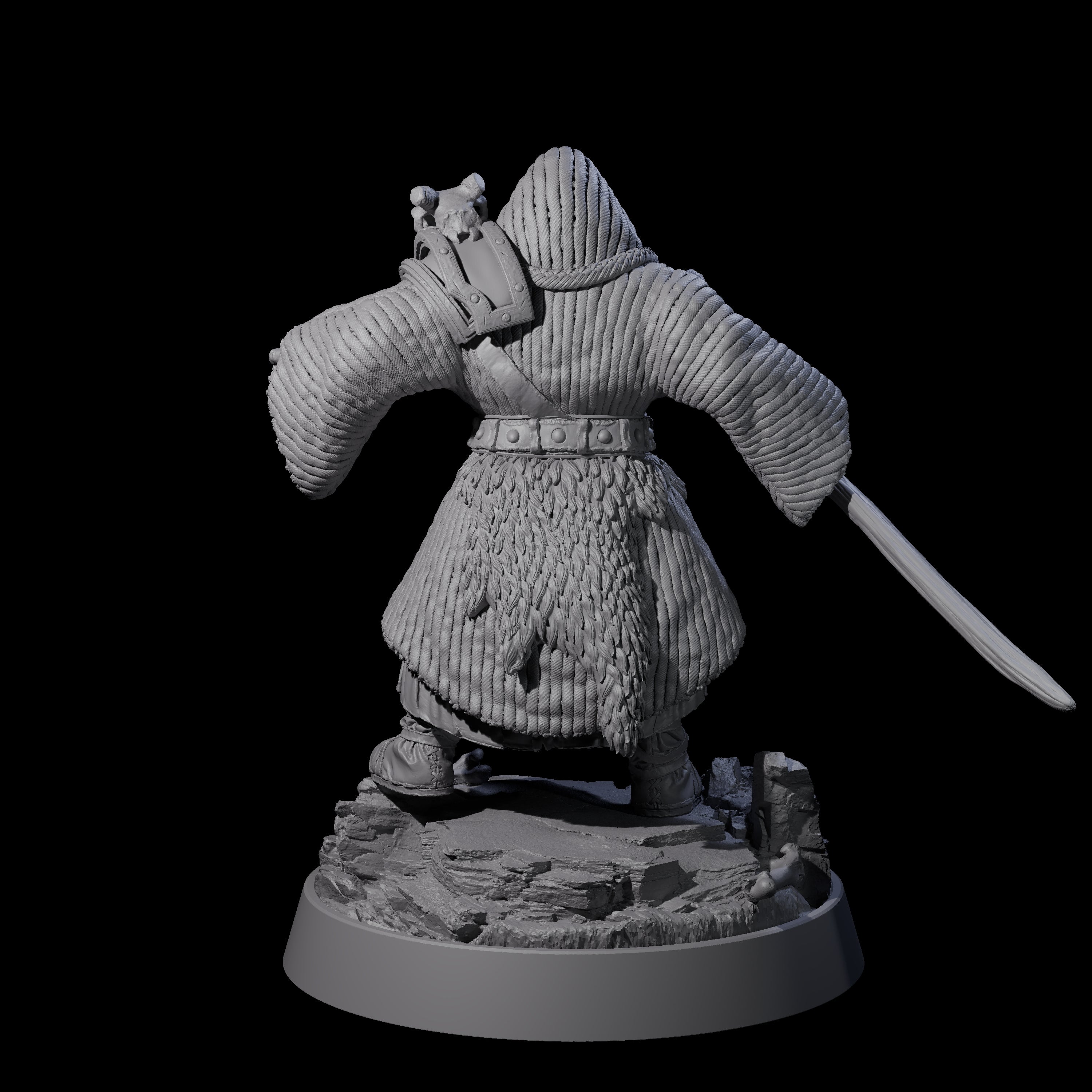 Furious Viking Berserker K Miniature for Dungeons and Dragons, Pathfinder or other TTRPGs