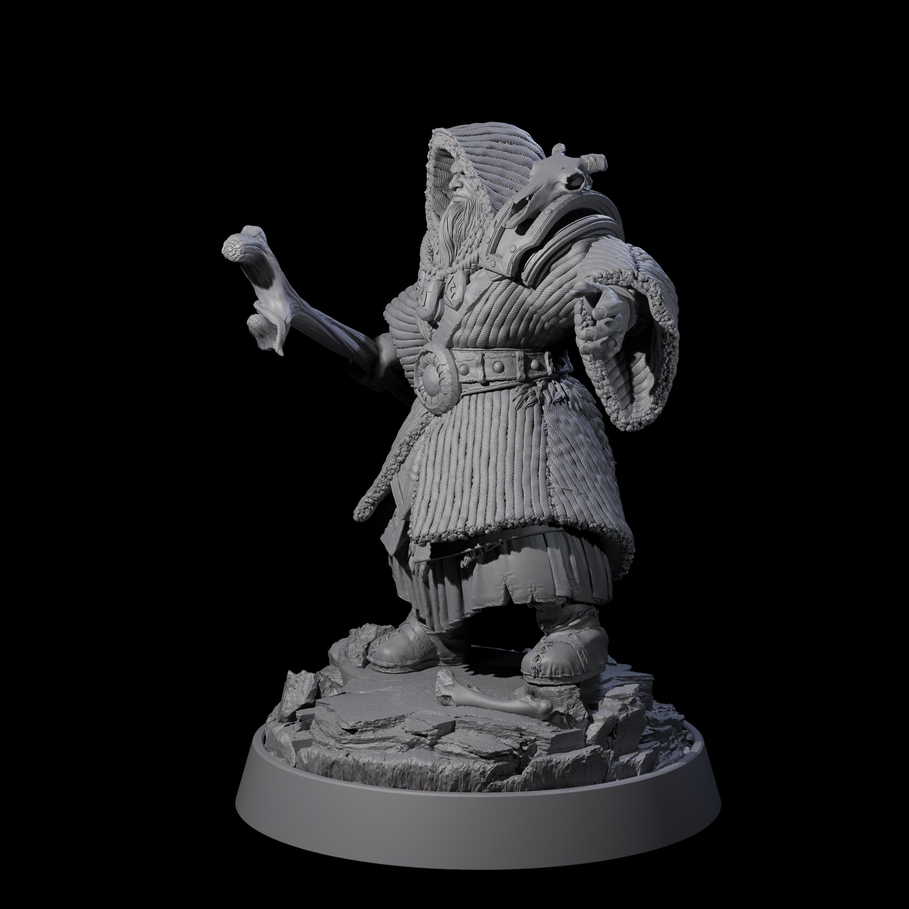 Furious Viking Berserker K Miniature for Dungeons and Dragons, Pathfinder or other TTRPGs