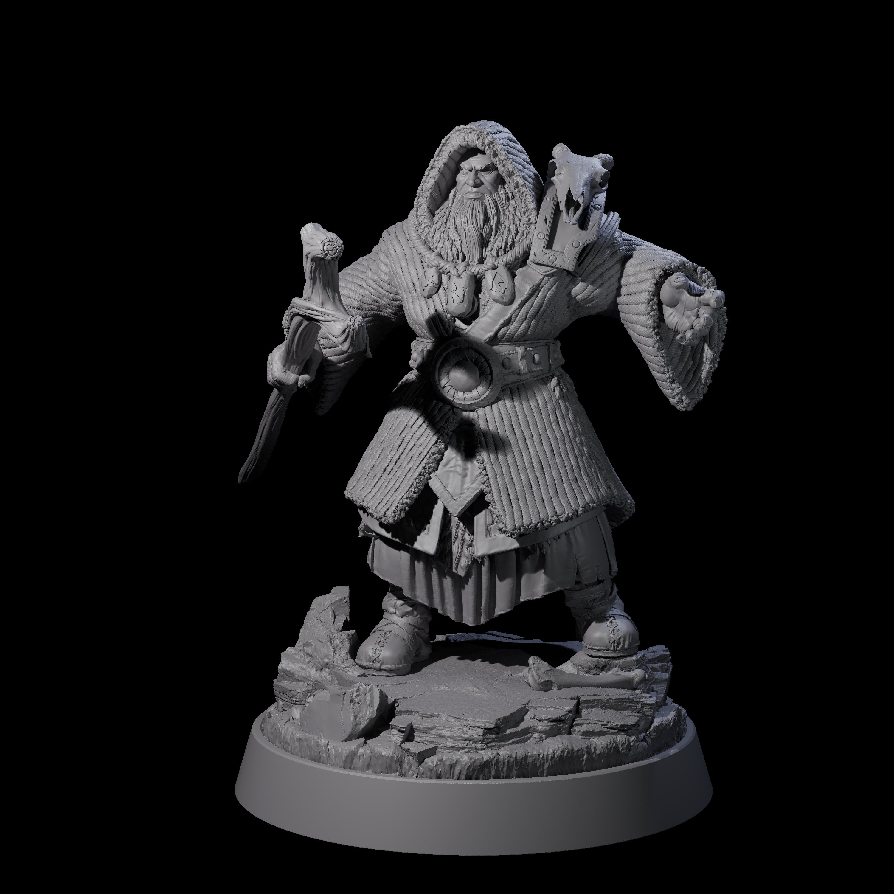 Furious Viking Berserker K Miniature for Dungeons and Dragons, Pathfinder or other TTRPGs