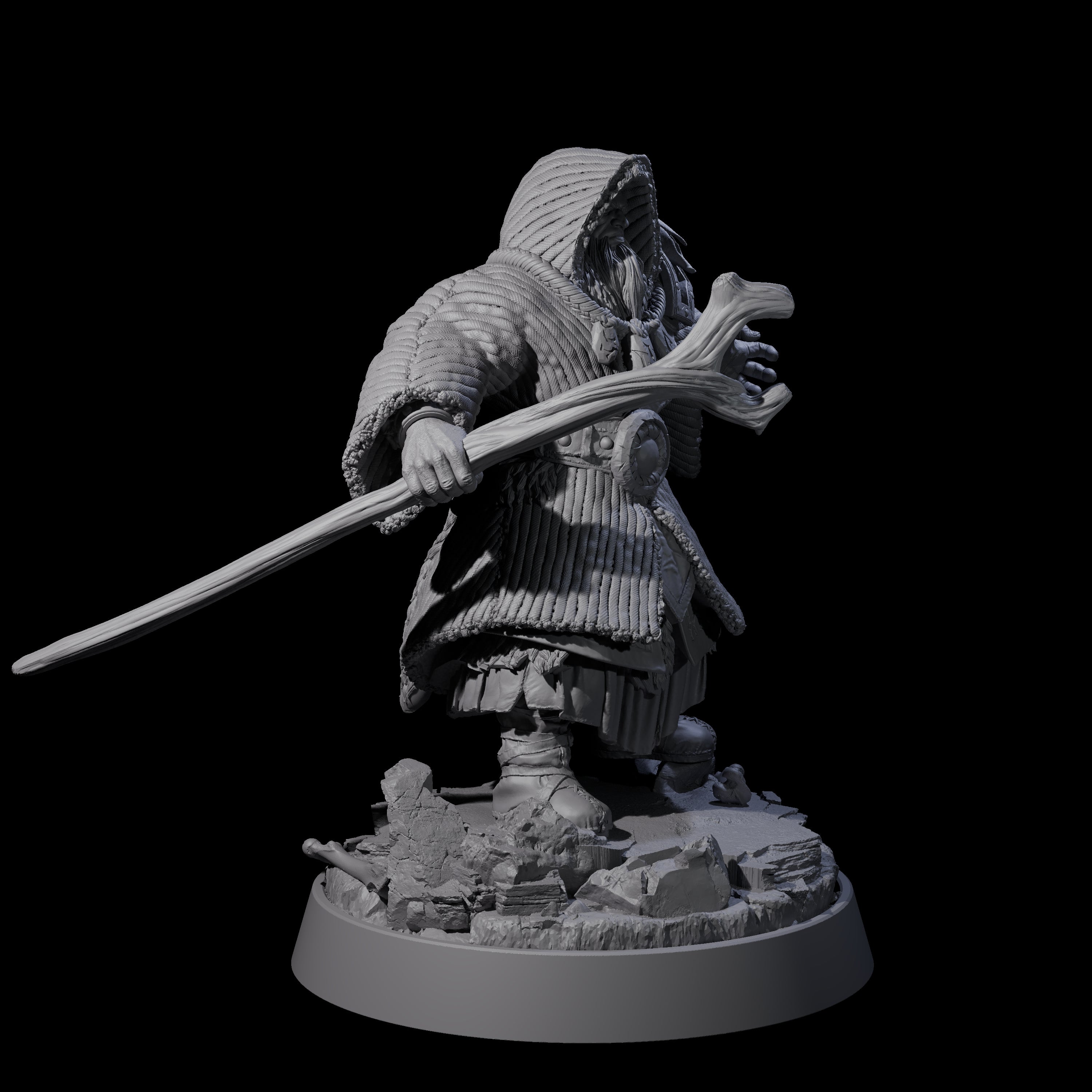 Furious Viking Berserker K Miniature for Dungeons and Dragons, Pathfinder or other TTRPGs
