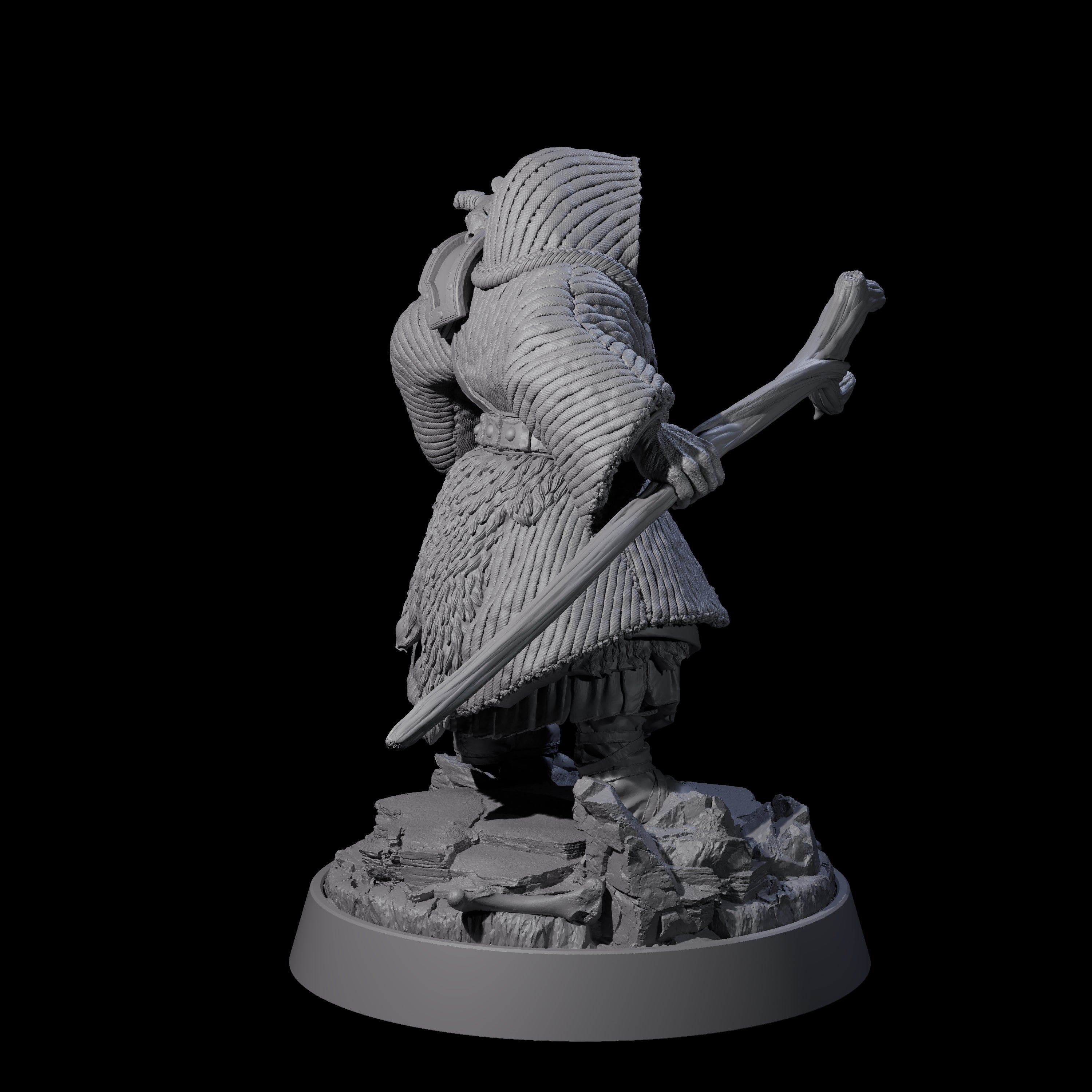 Furious Viking Berserker K Miniature for Dungeons and Dragons, Pathfinder or other TTRPGs