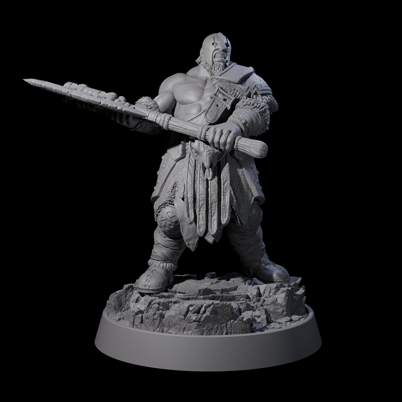 Furious Viking Berserkers Miniature for Dungeons and Dragons, Pathfinder or other TTRPGs