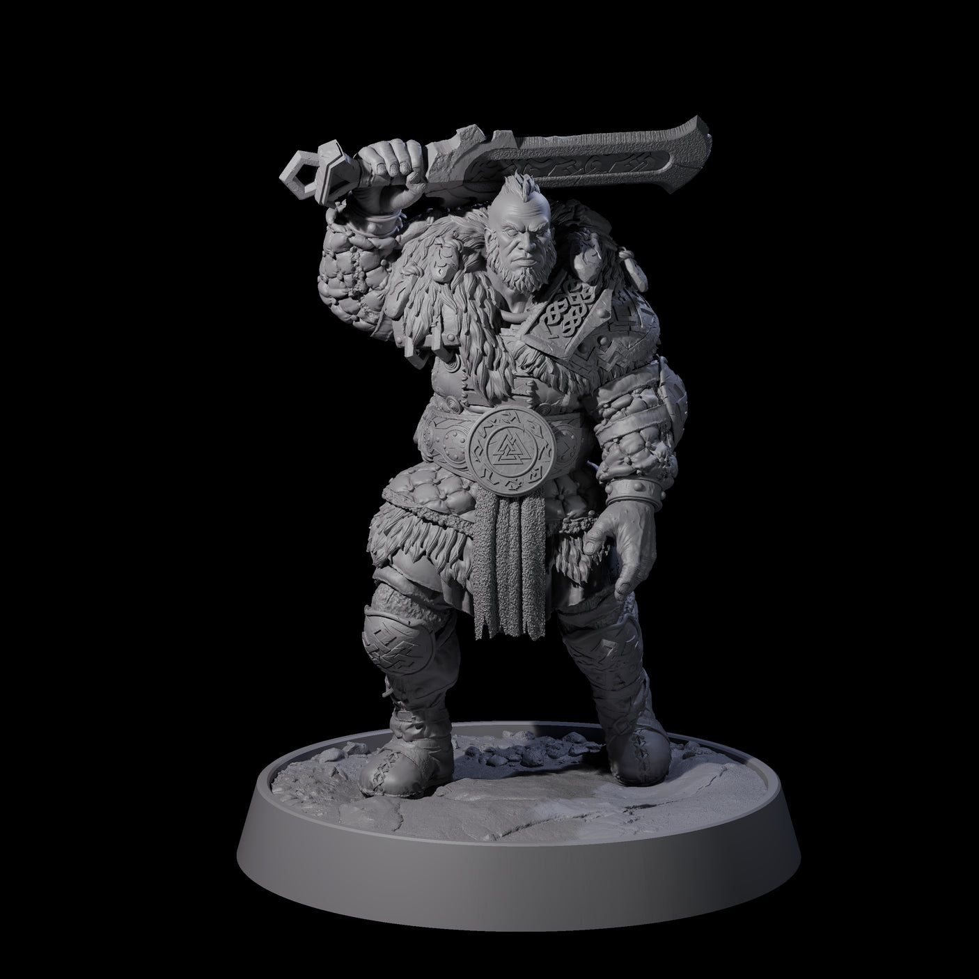 Furious Viking Berserkers Miniature for Dungeons and Dragons, Pathfinder or other TTRPGs