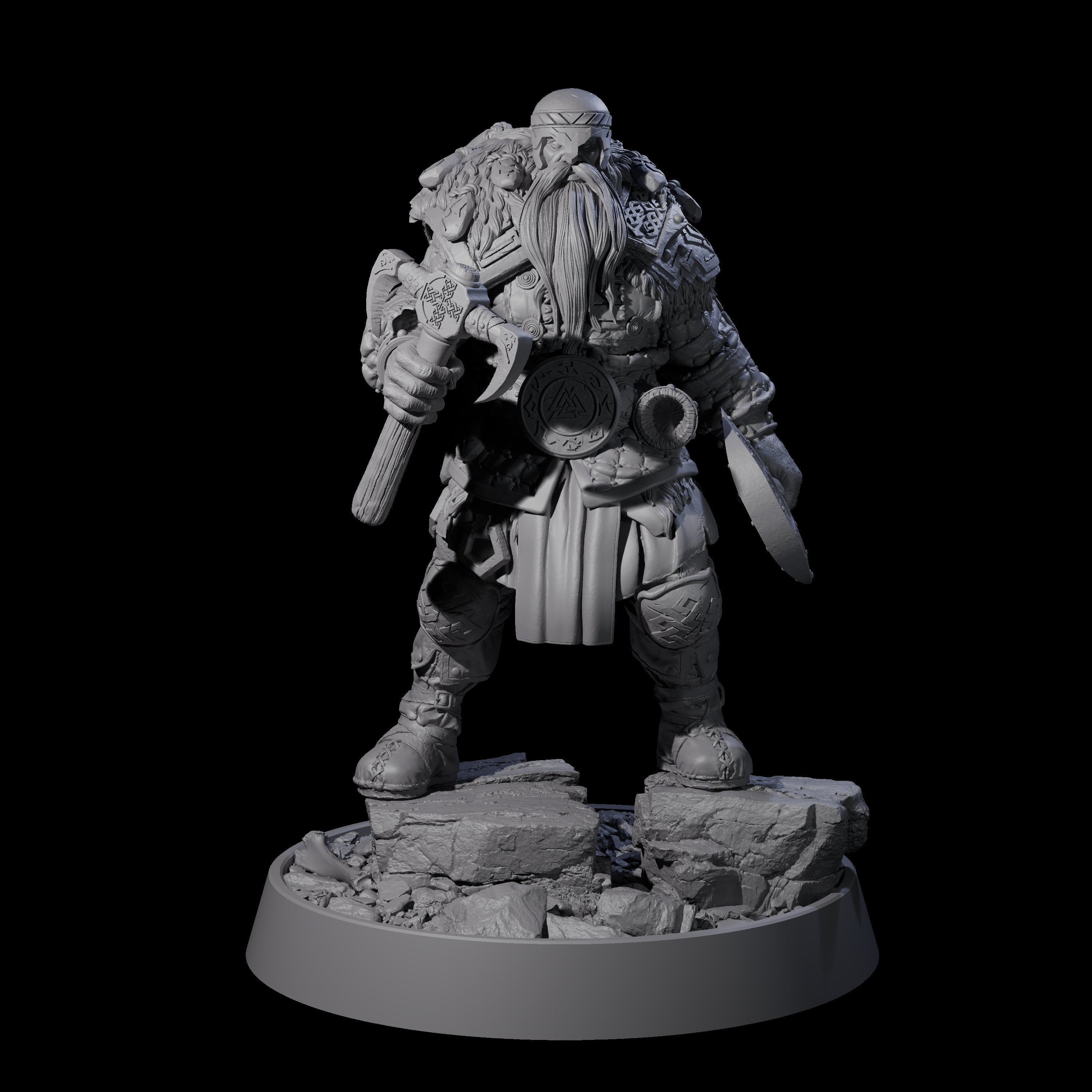 Furious Viking Berserkers Miniature for Dungeons and Dragons, Pathfinder or other TTRPGs