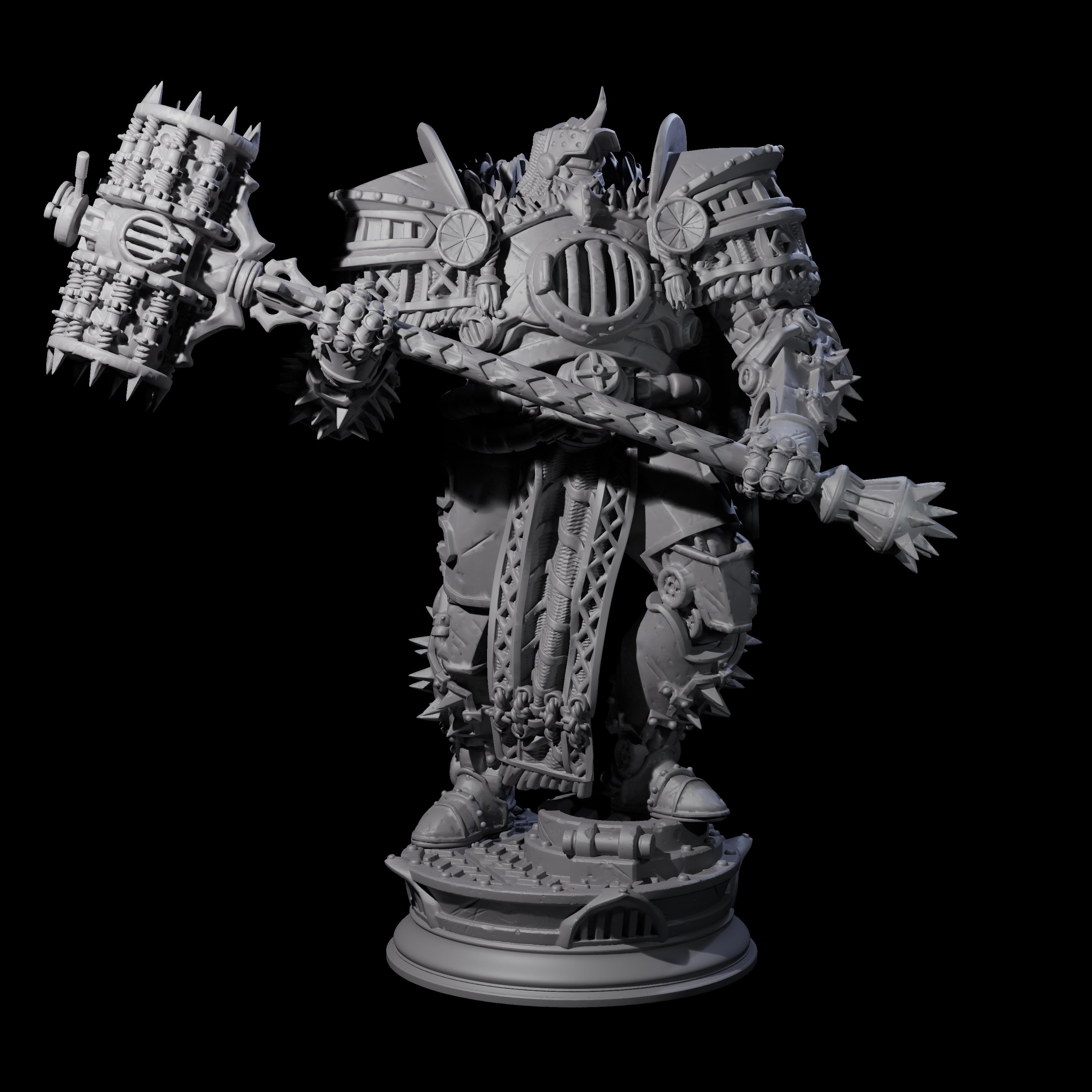 Furnace Powered Champion Miniature for Dungeons and Dragons, Pathfinder or other TTRPGs