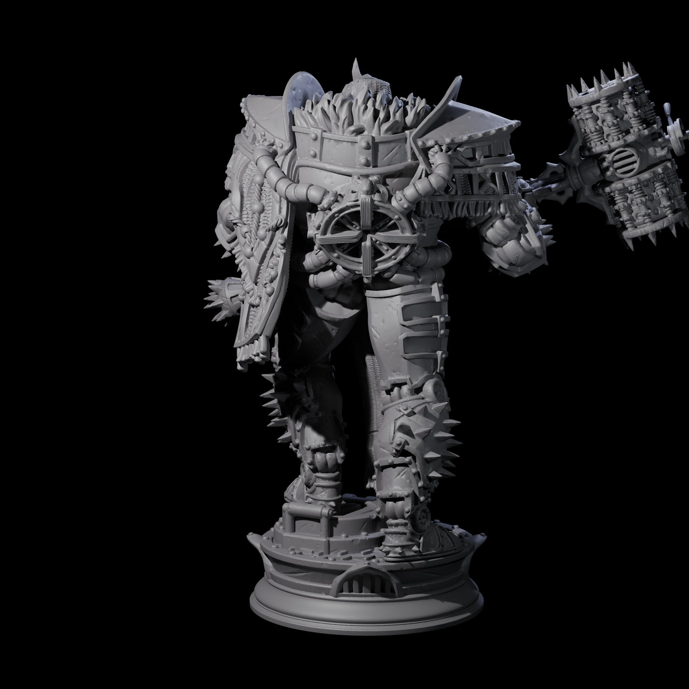 Furnace Powered Champion Miniature for Dungeons and Dragons, Pathfinder or other TTRPGs