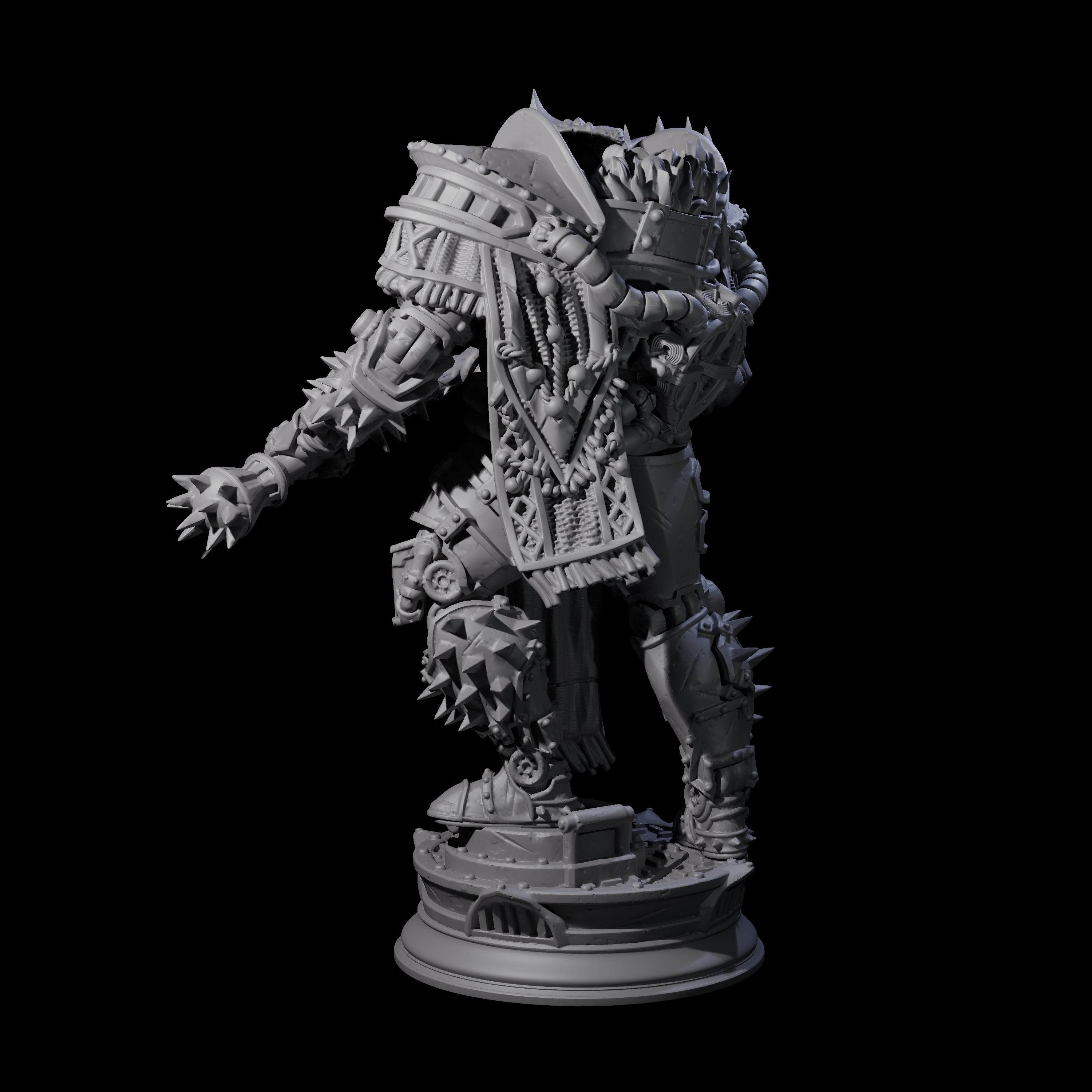 Furnace Powered Champion Miniature for Dungeons and Dragons, Pathfinder or other TTRPGs