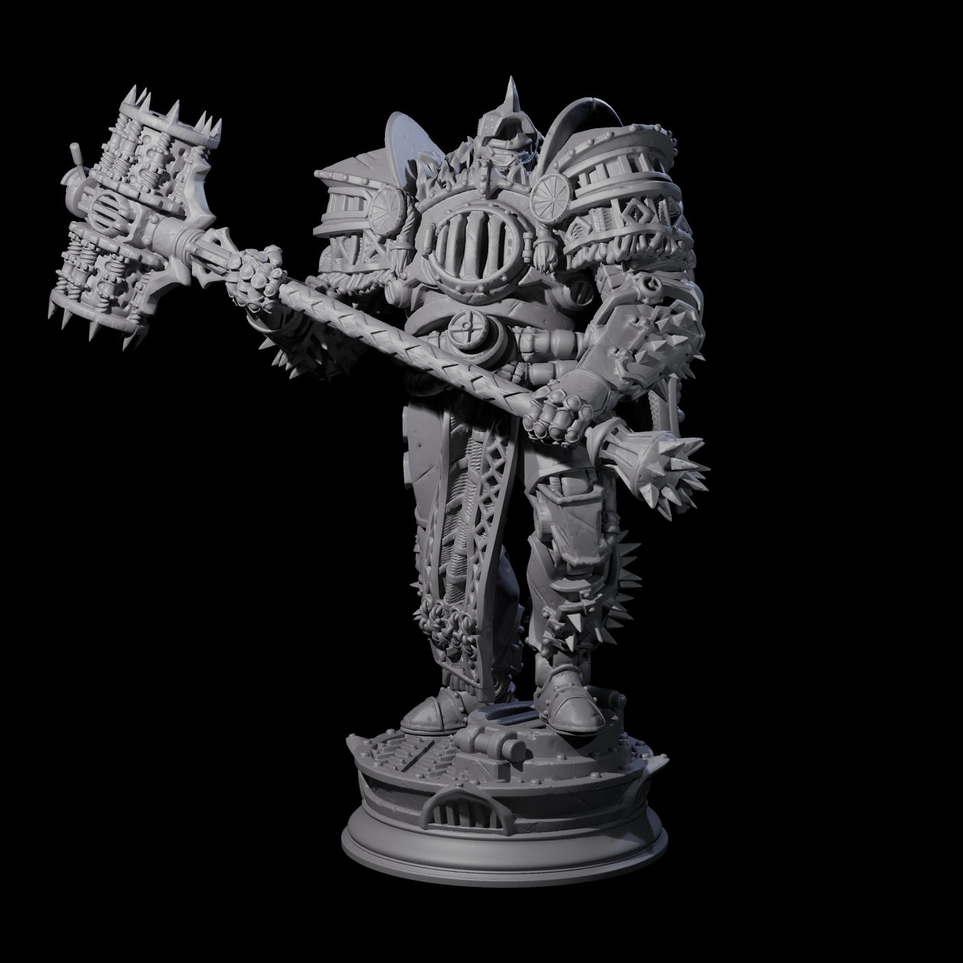 Furnace Powered Champion Miniature for Dungeons and Dragons, Pathfinder or other TTRPGs
