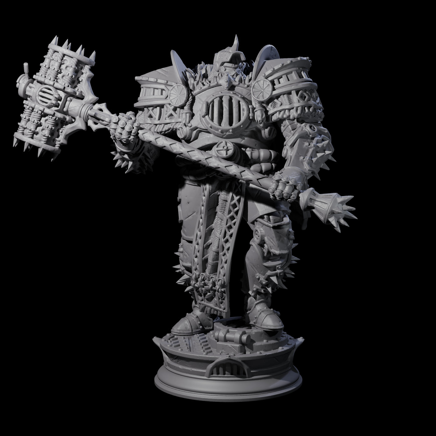 Furnace Powered Champion Miniature for Dungeons and Dragons, Pathfinder or other TTRPGs