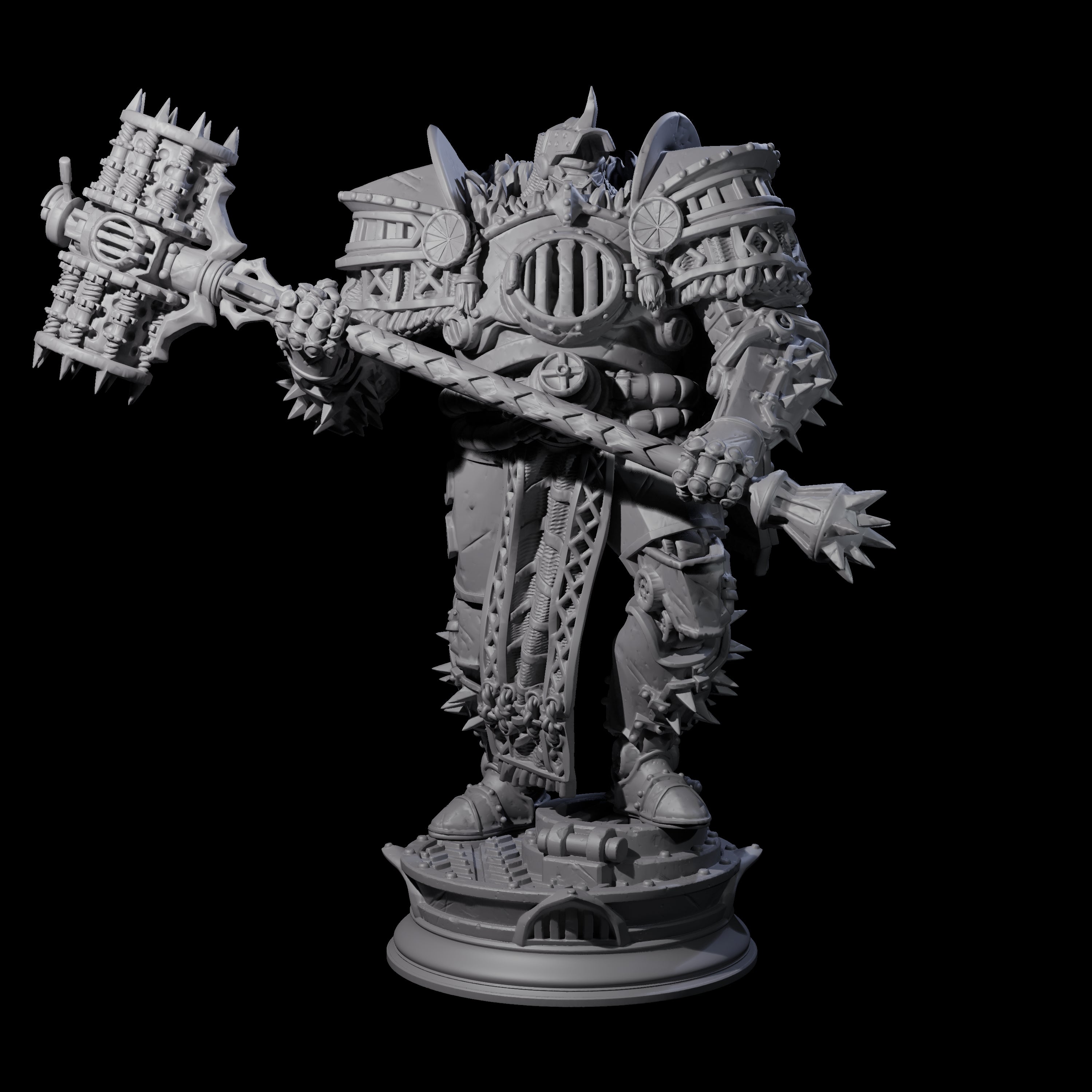 Furnace Powered Champion Miniature for Dungeons and Dragons, Pathfinder or other TTRPGs