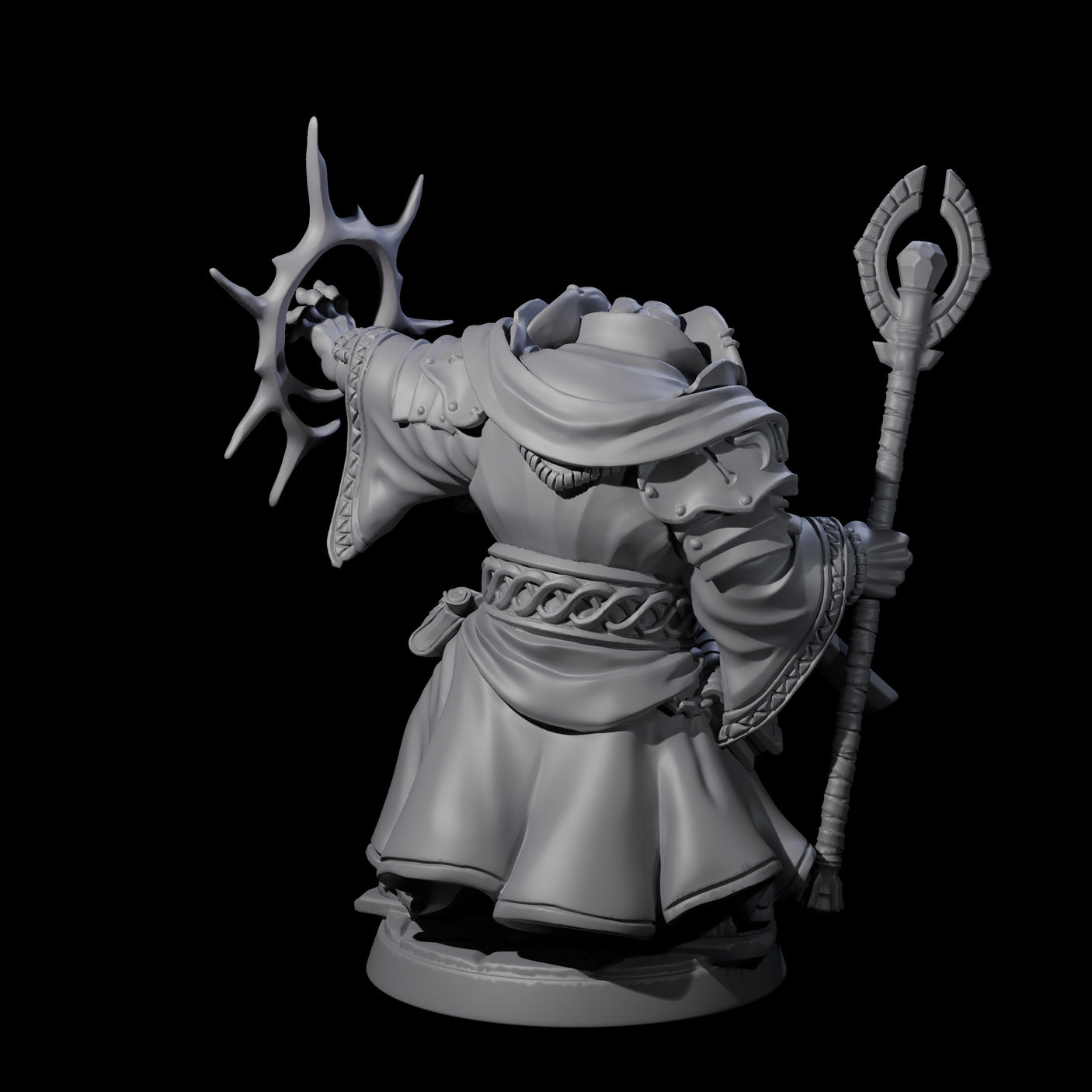 Galant Loxodon Cleric Miniature for Dungeons and Dragons, Pathfinder or other TTRPGs