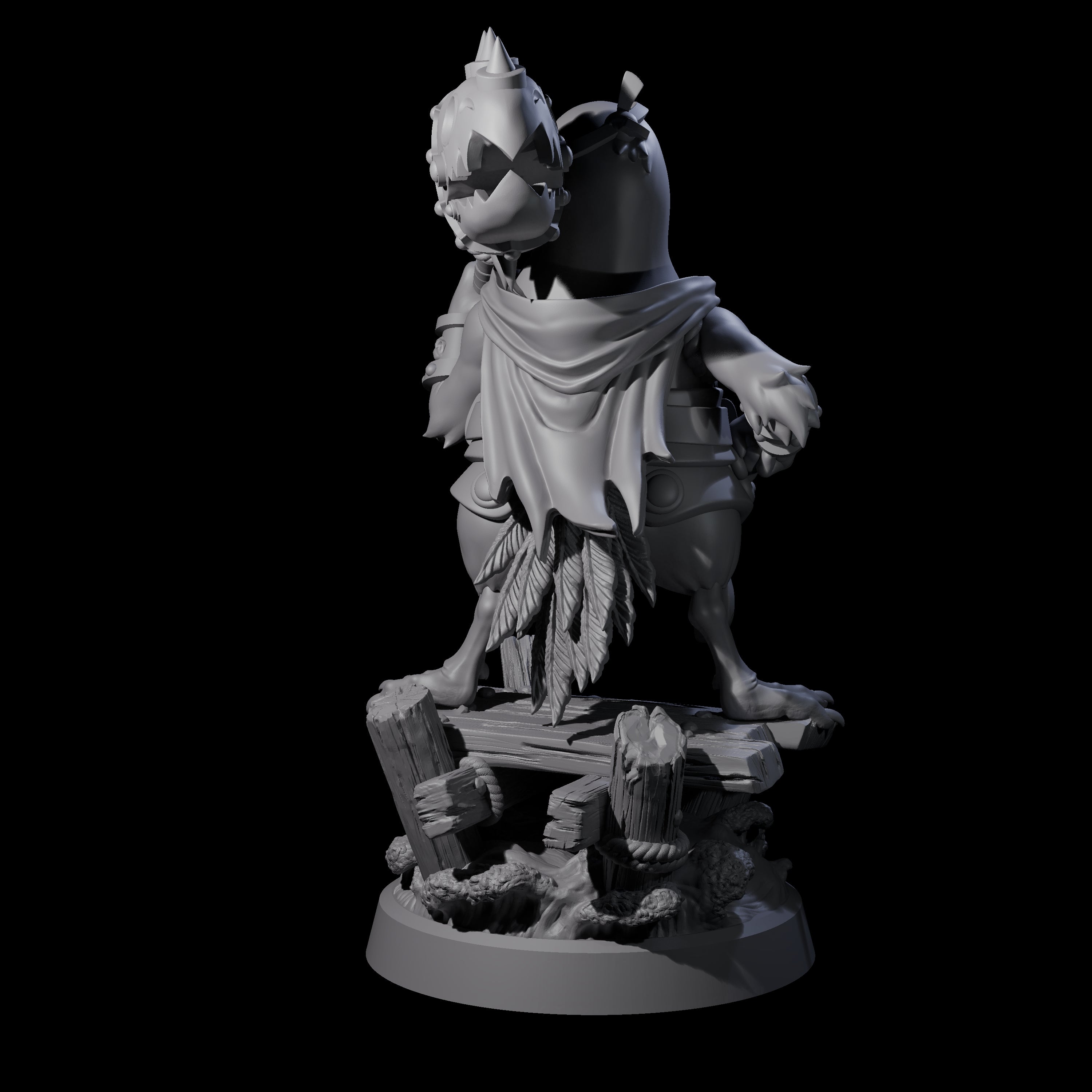 Galant Seagull Kenku Miniature for Dungeons and Dragons, Pathfinder or other TTRPGs