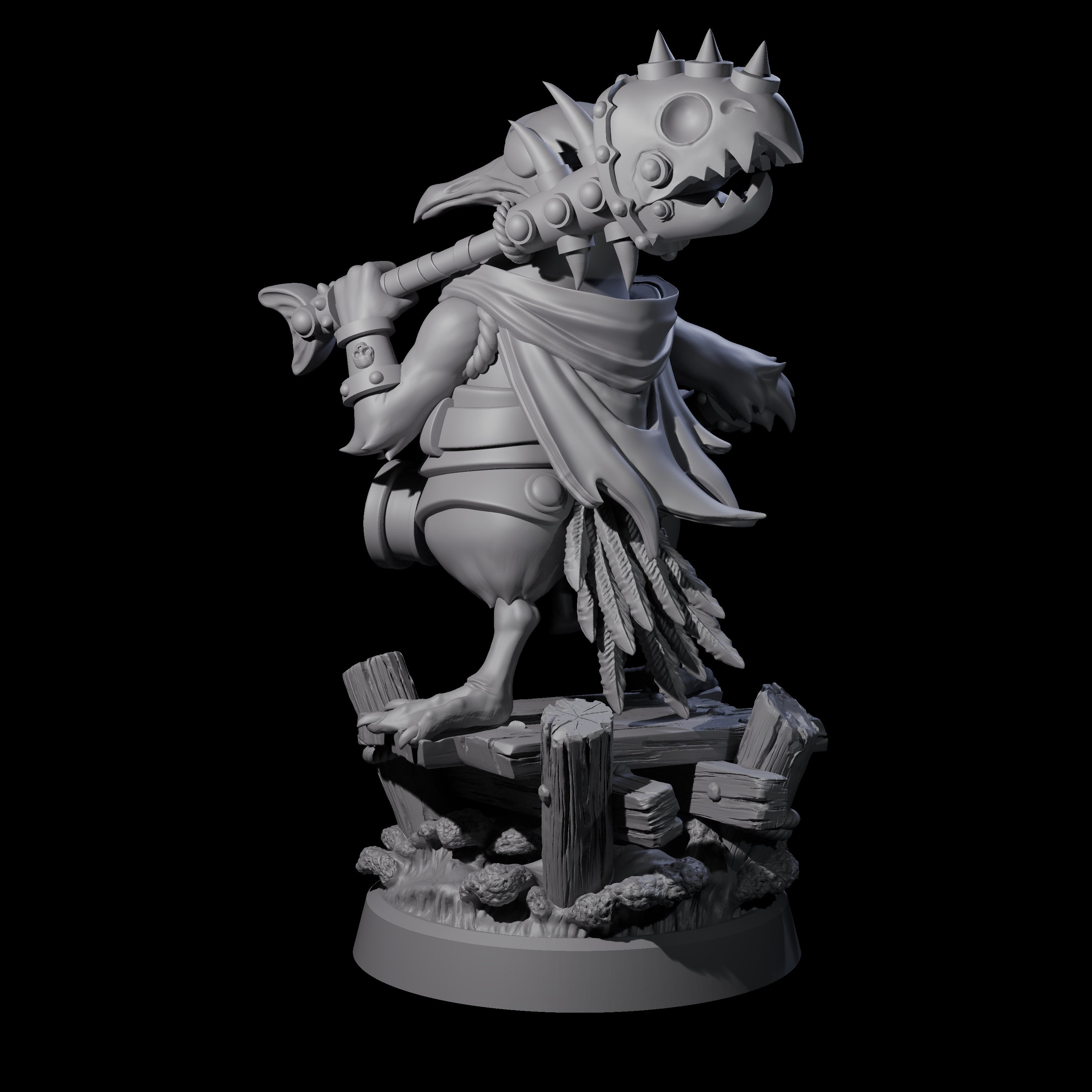 Galant Seagull Kenku Miniature for Dungeons and Dragons, Pathfinder or other TTRPGs