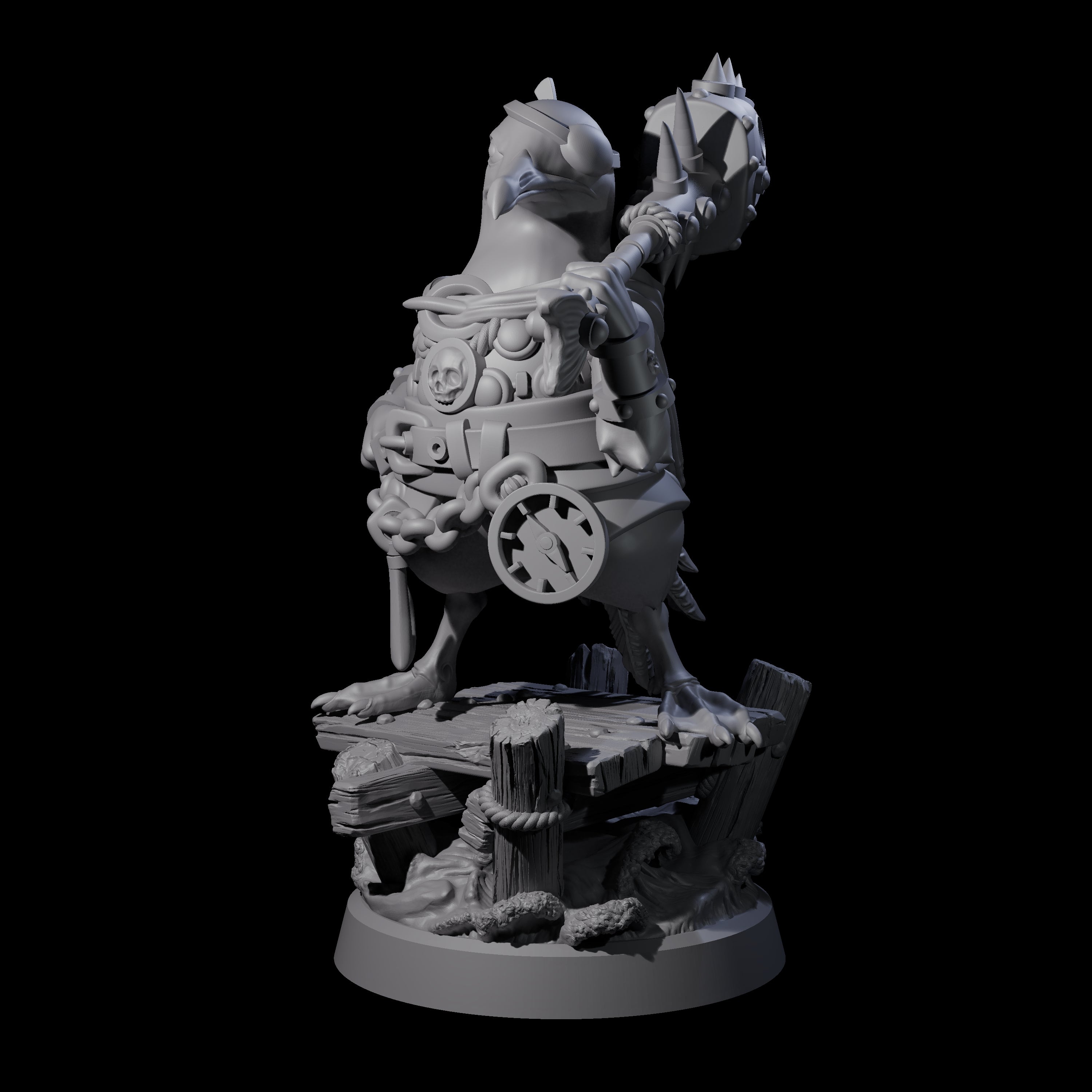 Galant Seagull Kenku Miniature for Dungeons and Dragons, Pathfinder or other TTRPGs