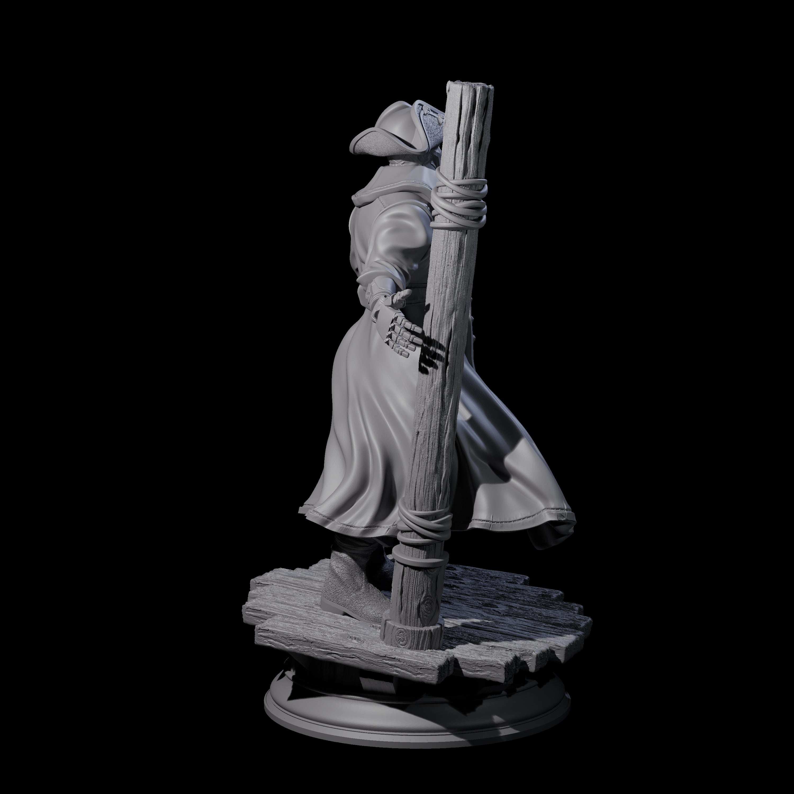 Galant Warforged Pirate Miniature for Dungeons and Dragons, Pathfinder or other TTRPGs