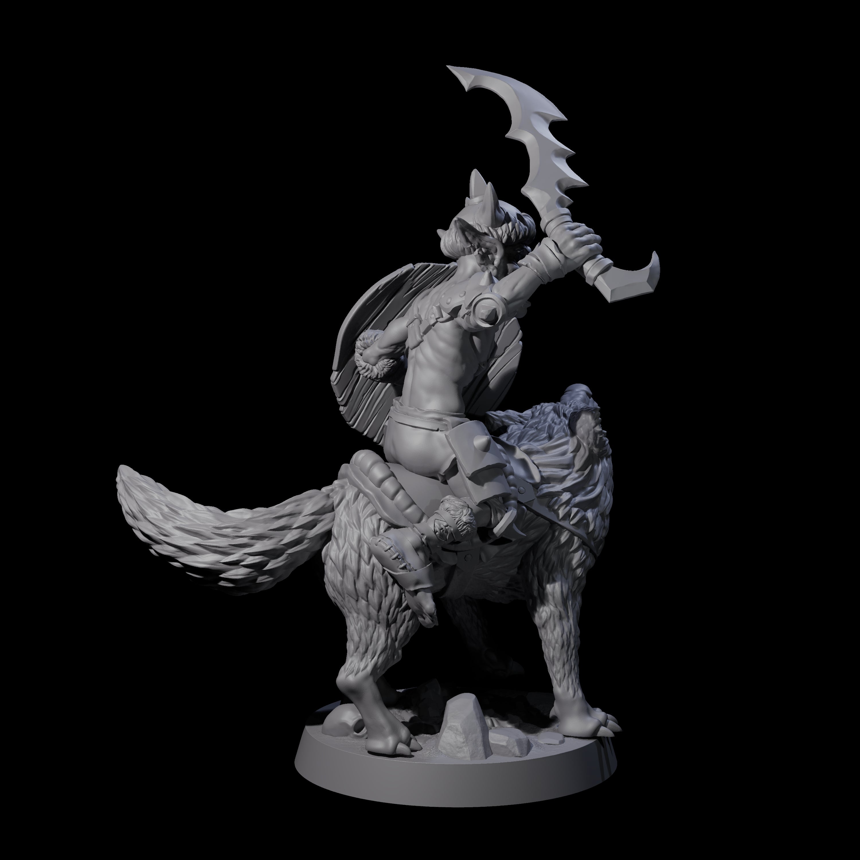 Galloping Goblin Rider A Miniature for Dungeons and Dragons, Pathfinder or other TTRPGs