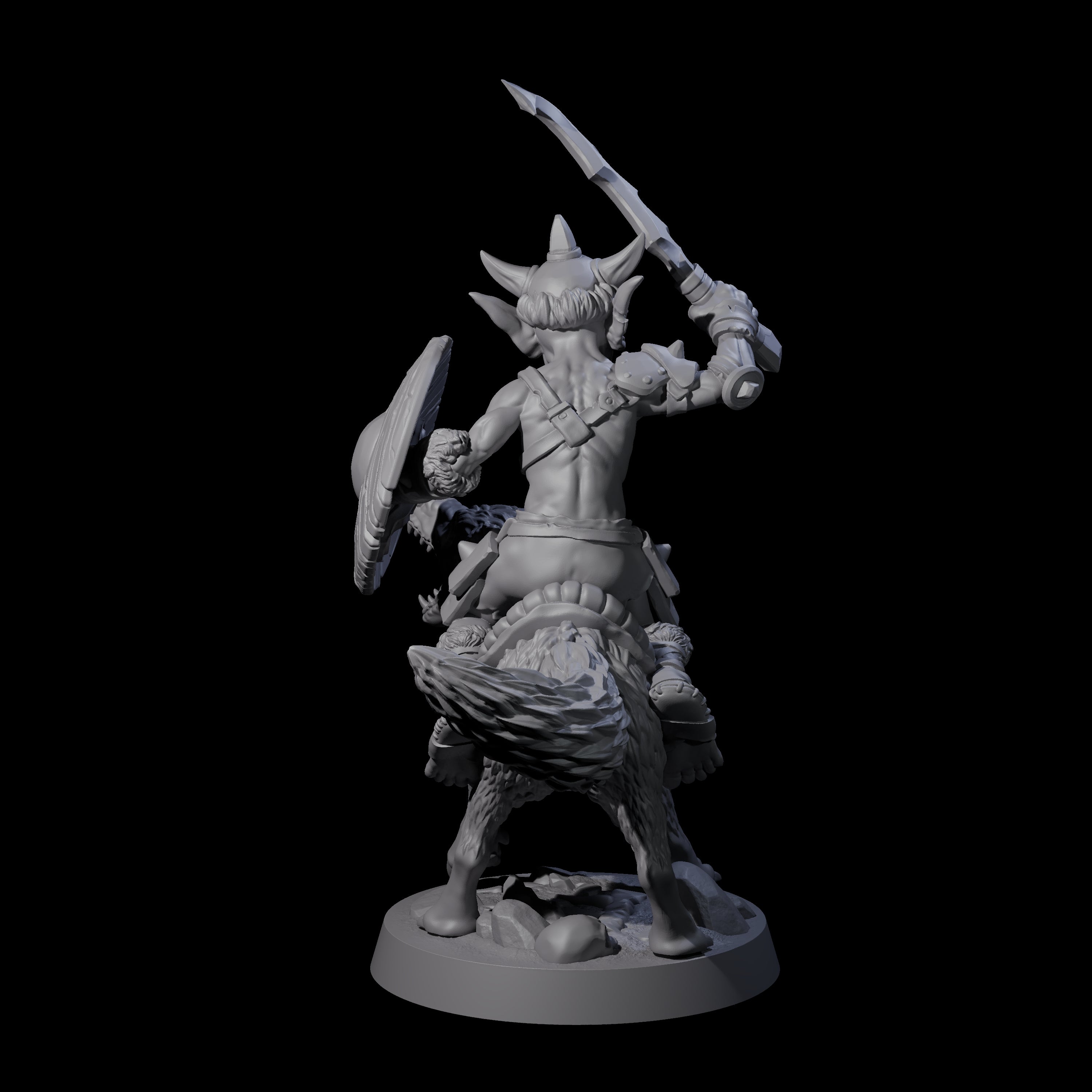 Galloping Goblin Rider A Miniature for Dungeons and Dragons, Pathfinder or other TTRPGs