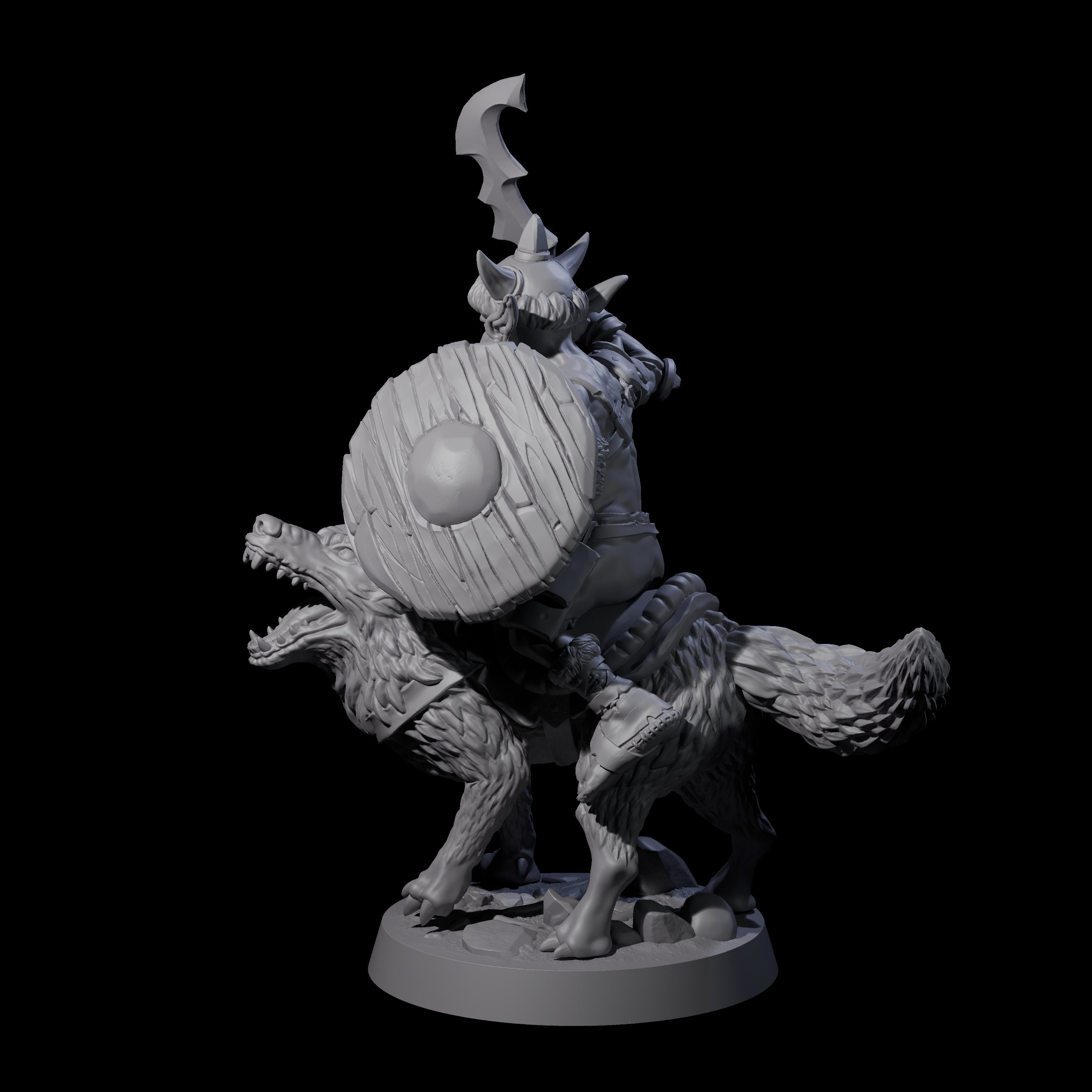 Galloping Goblin Rider A Miniature for Dungeons and Dragons, Pathfinder or other TTRPGs