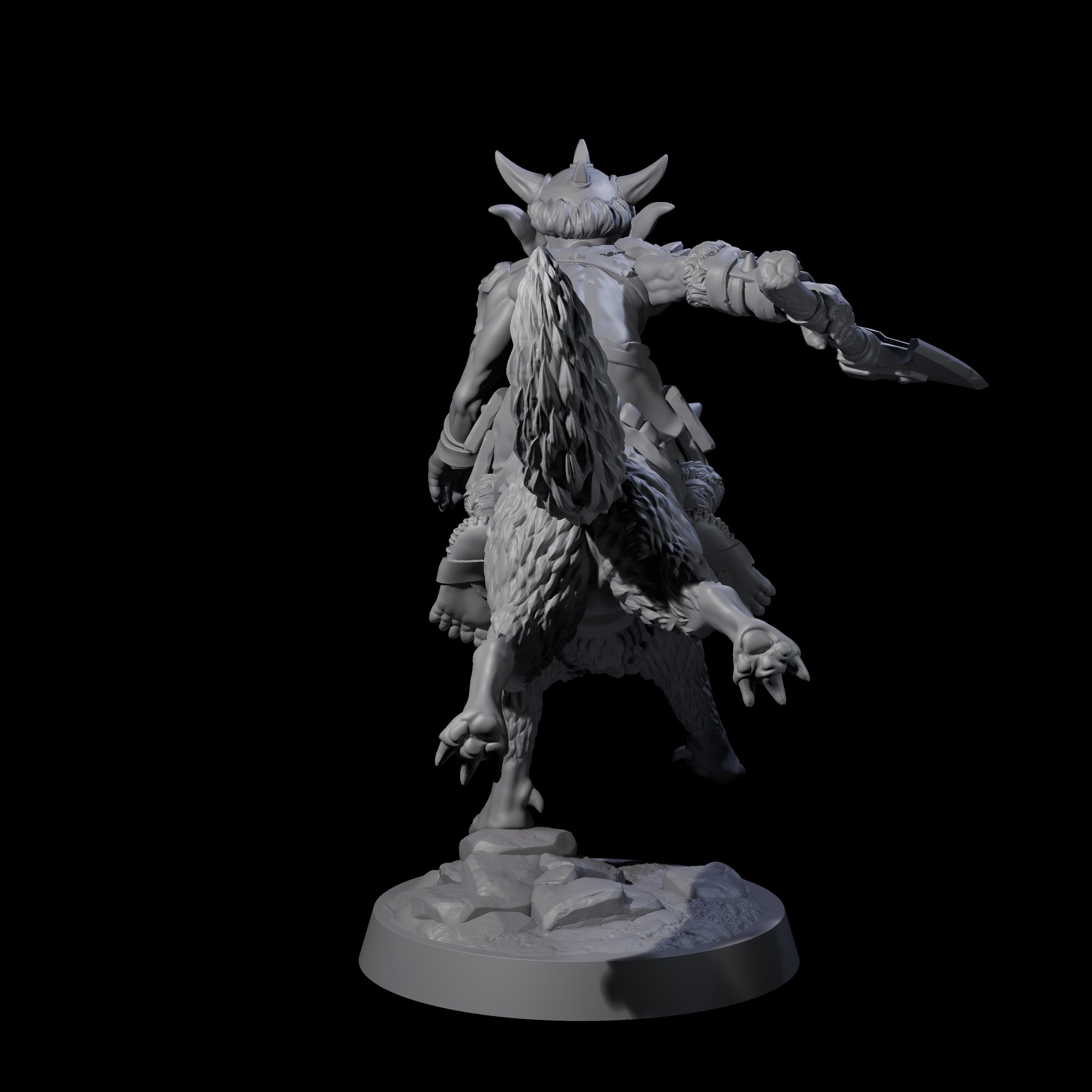 Galloping Goblin Rider B Miniature for Dungeons and Dragons, Pathfinder or other TTRPGs