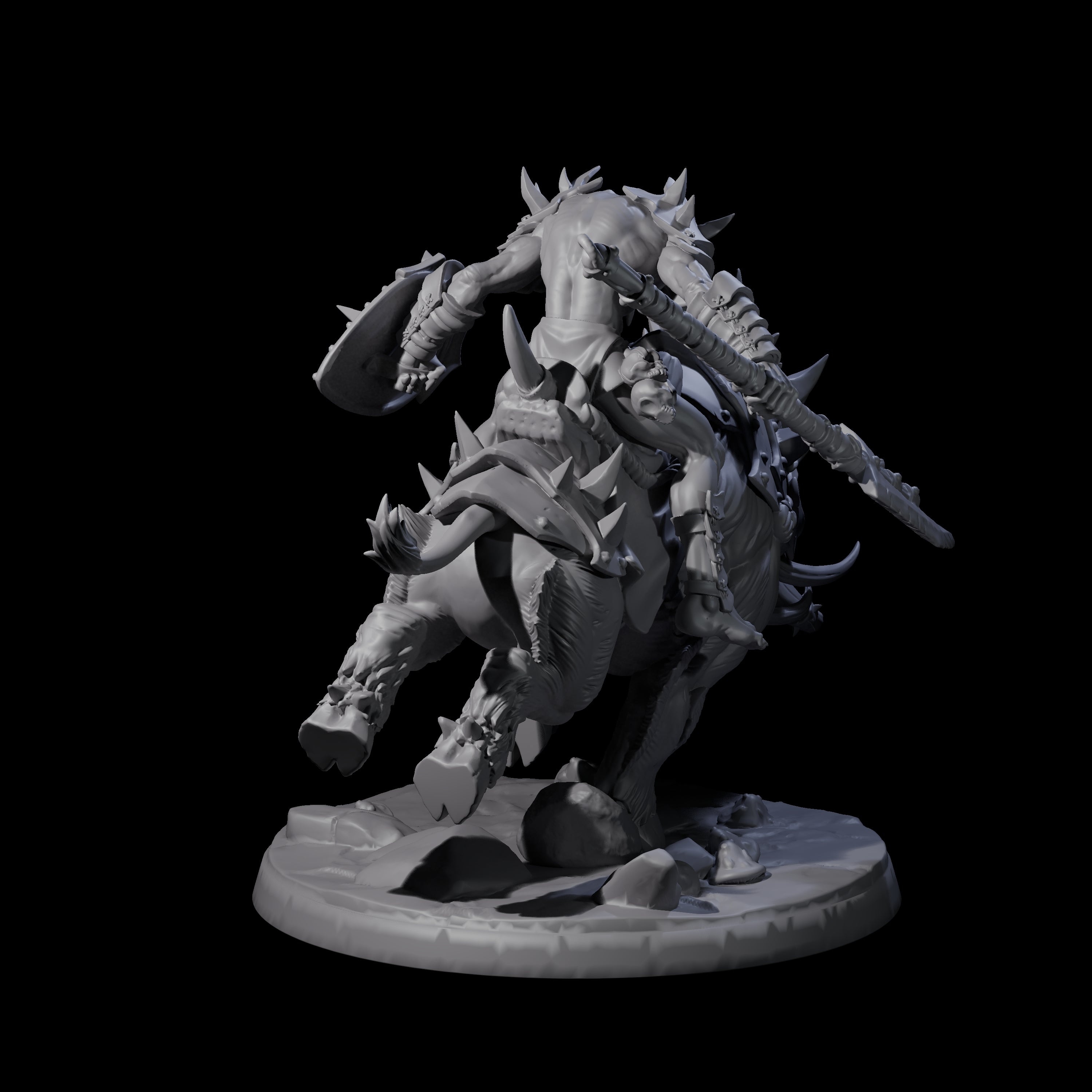 Galloping Hobgoblin Rider A Miniature for Dungeons and Dragons, Pathfinder or other TTRPGs