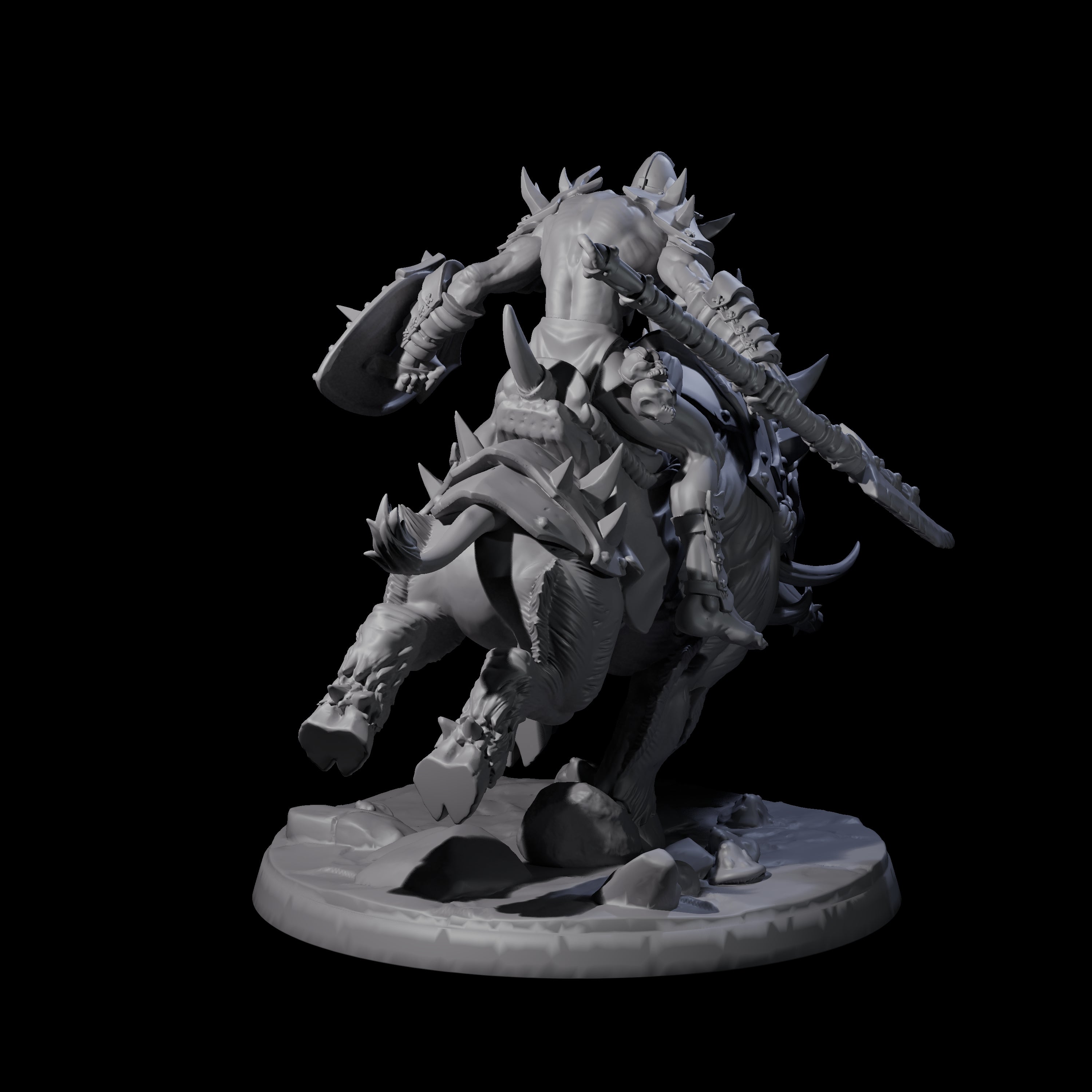 Galloping Hobgoblin Rider A Miniature for Dungeons and Dragons, Pathfinder or other TTRPGs