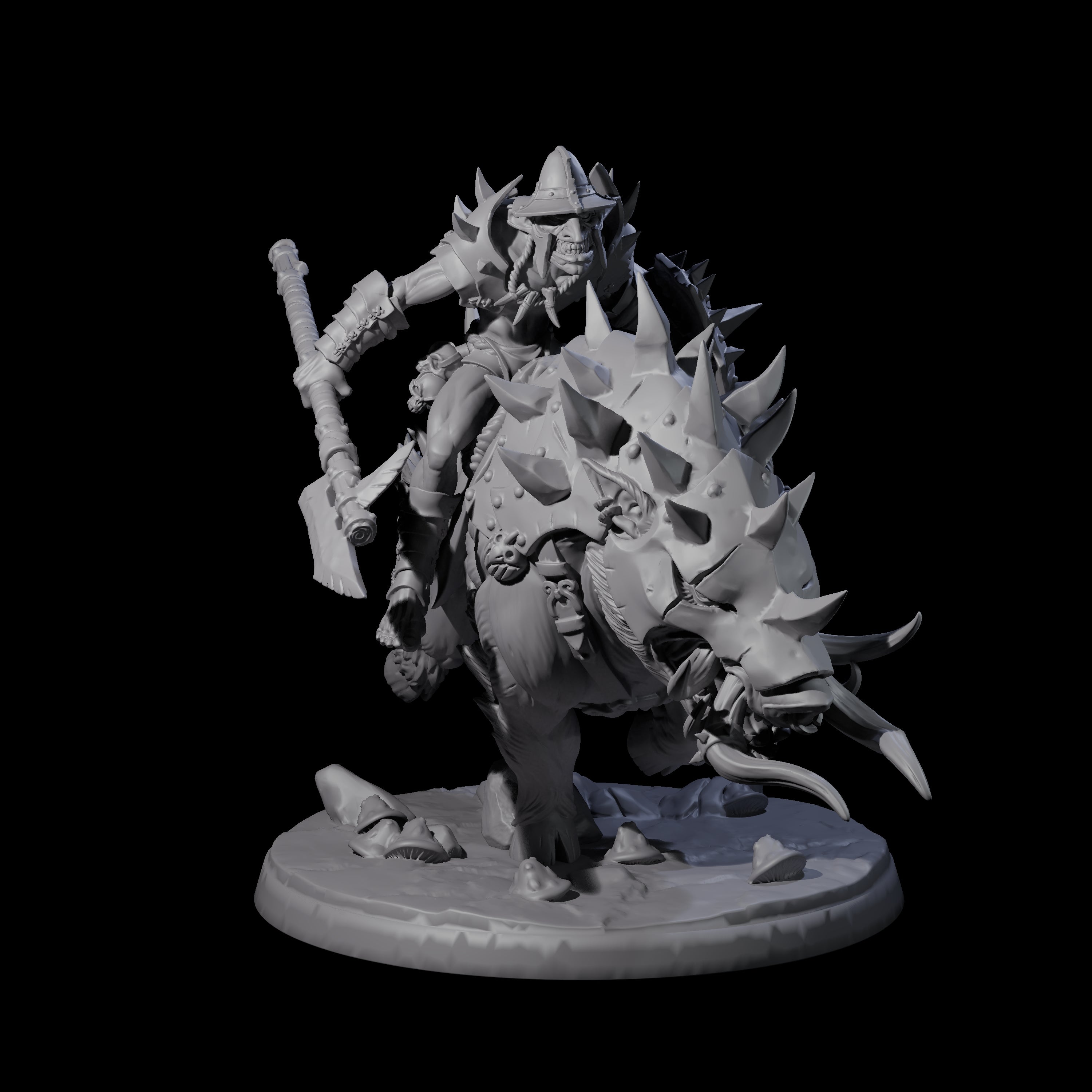 Galloping Hobgoblin Rider A Miniature for Dungeons and Dragons, Pathfinder or other TTRPGs