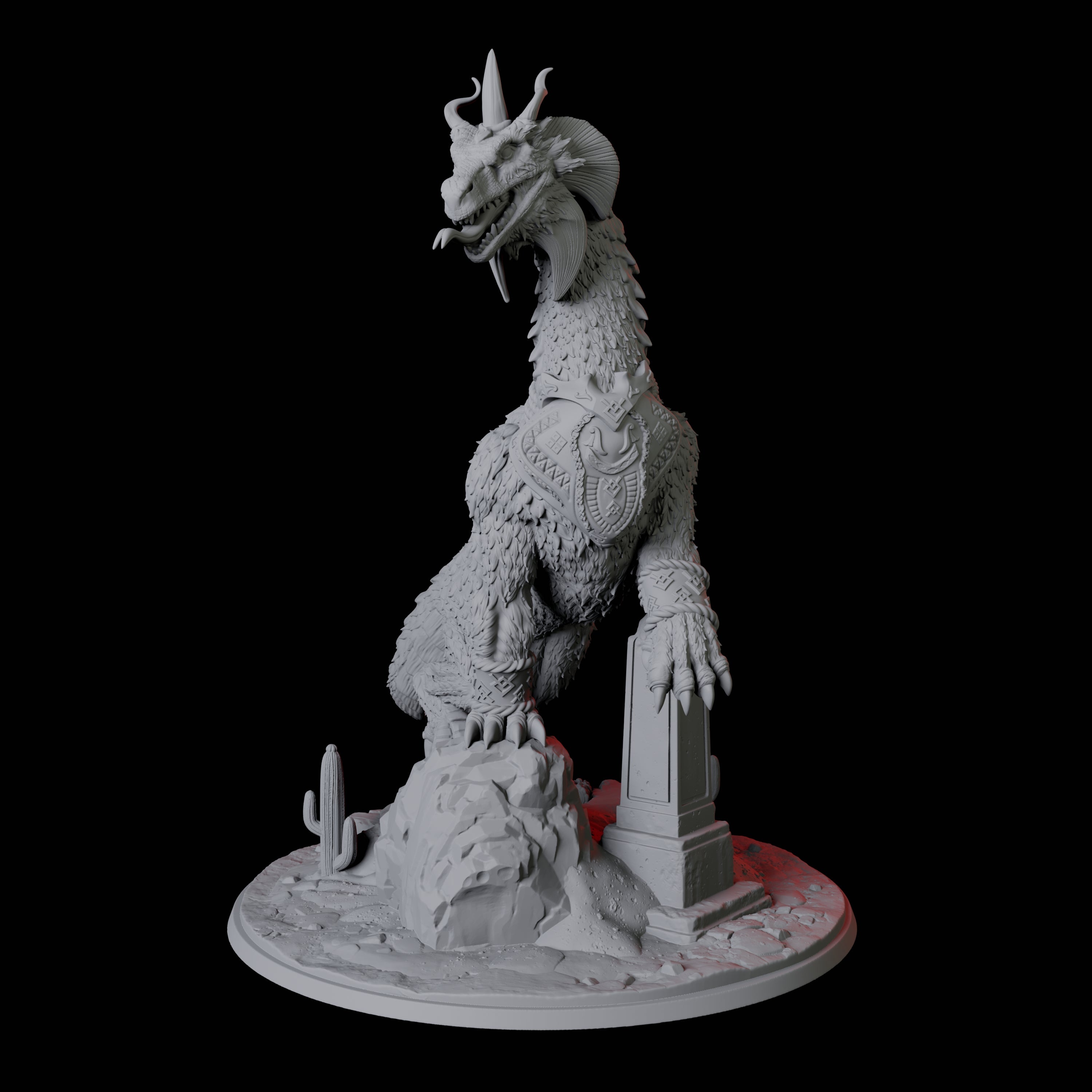 Gargantuan Wingless Wyrm Miniature for Dungeons and Dragons, Pathfinder or other TTRPGs