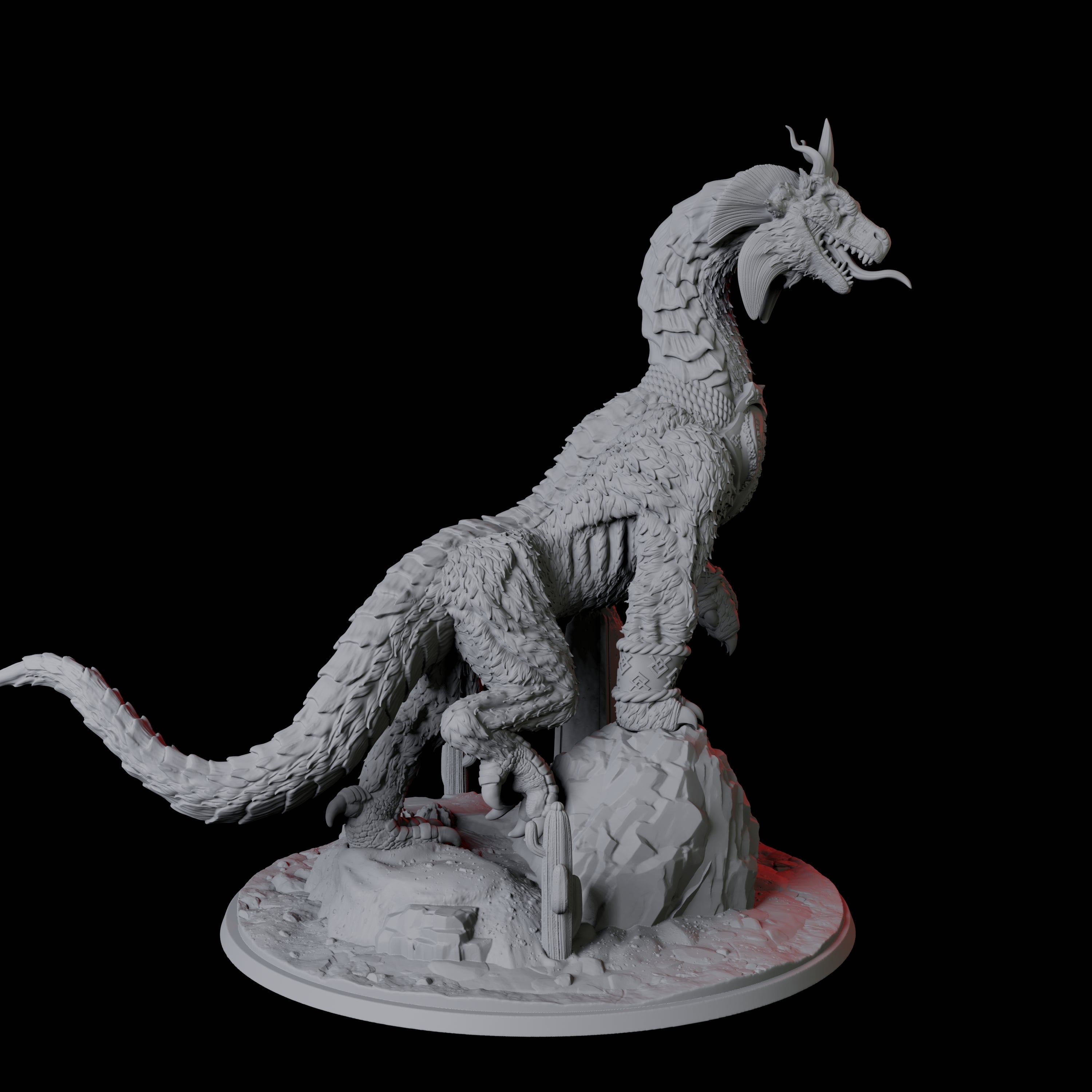 Gargantuan Wingless Wyrm Miniature for Dungeons and Dragons, Pathfinder or other TTRPGs