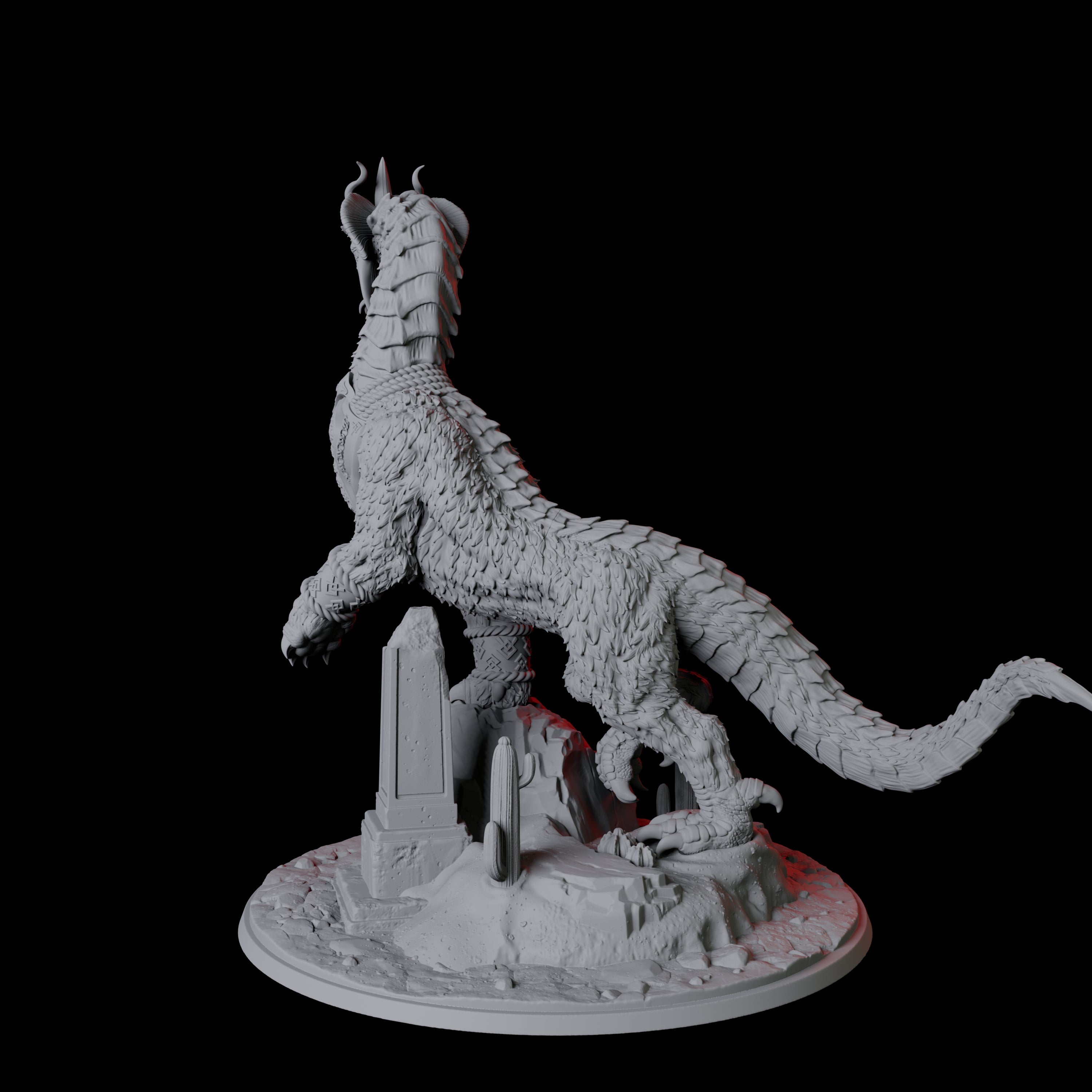 Gargantuan Wingless Wyrm Miniature for Dungeons and Dragons, Pathfinder or other TTRPGs