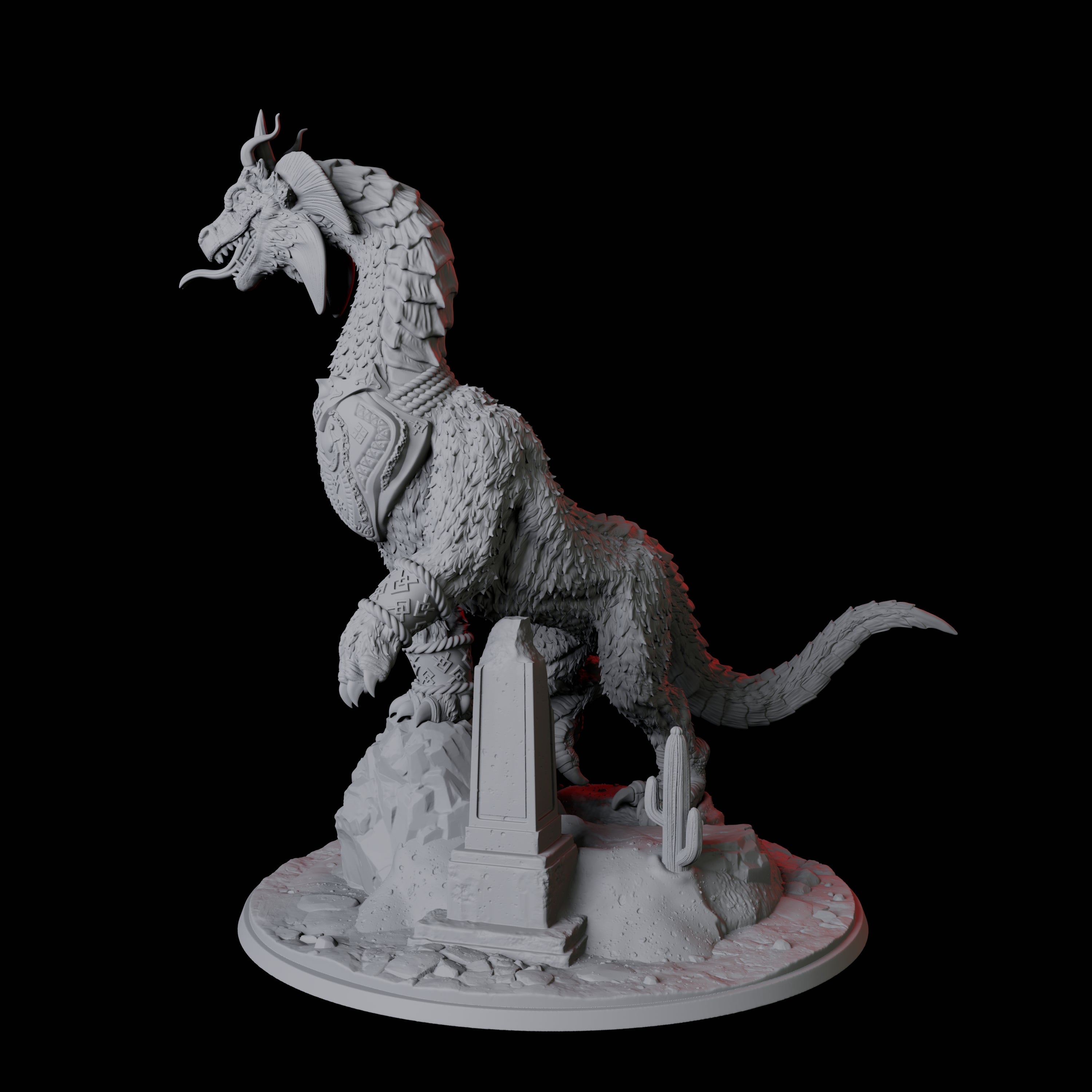 Gargantuan Wingless Wyrm Miniature for Dungeons and Dragons, Pathfinder or other TTRPGs
