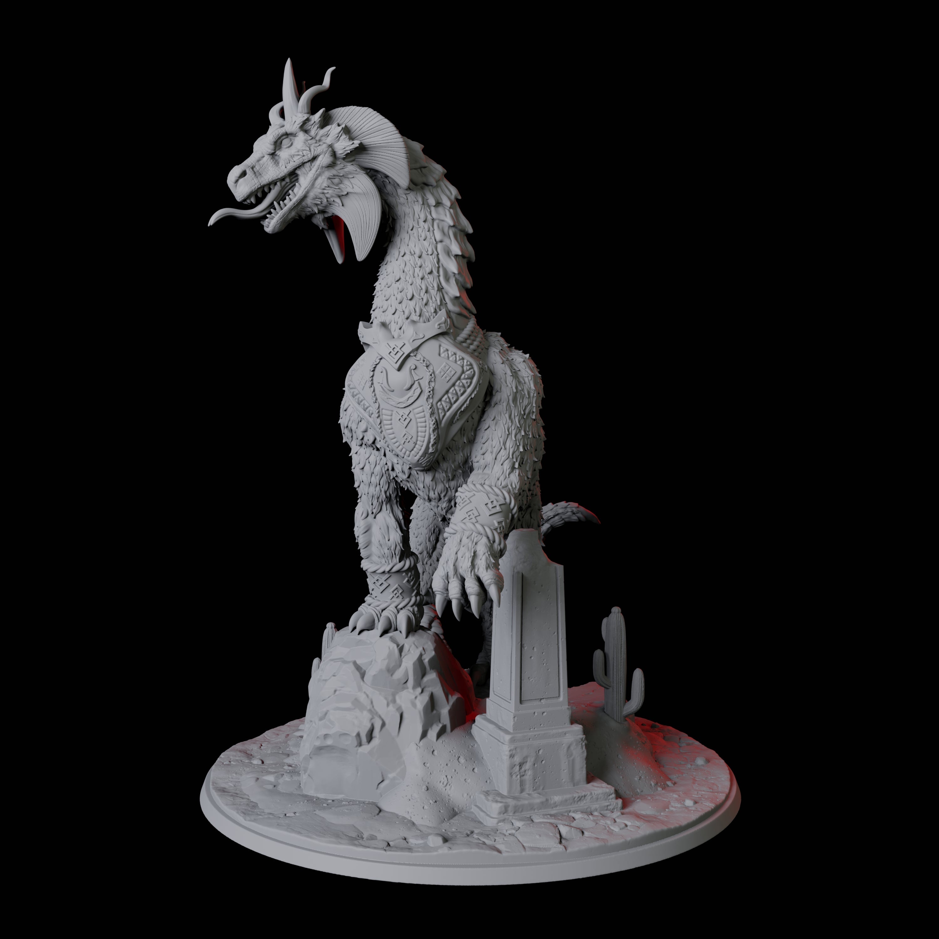 Gargantuan Wingless Wyrm Miniature for Dungeons and Dragons, Pathfinder or other TTRPGs