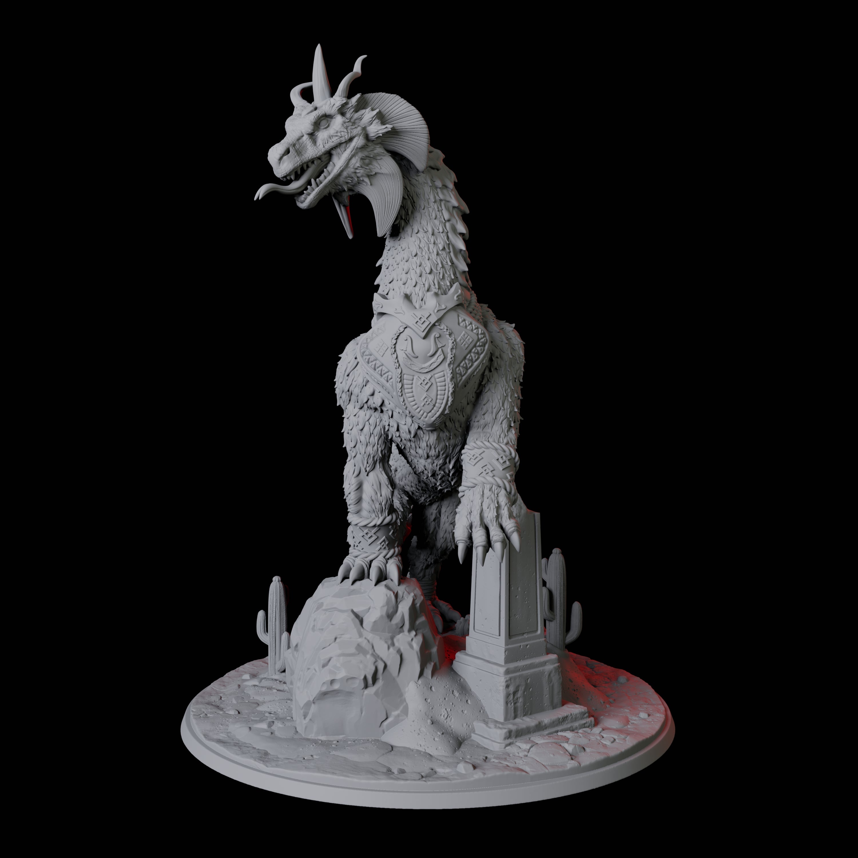 Gargantuan Wingless Wyrm Miniature for Dungeons and Dragons, Pathfinder or other TTRPGs