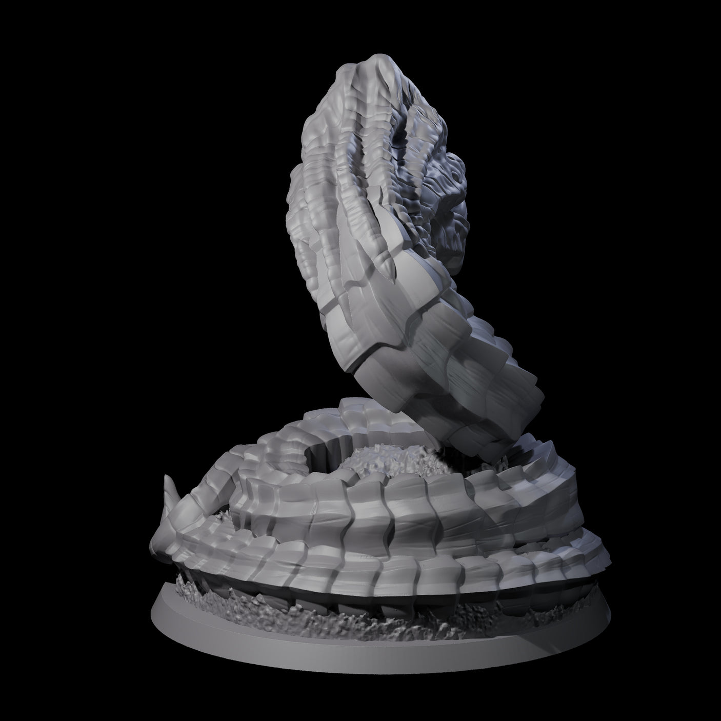Gargling Sand Worm Miniature for Dungeons and Dragons, Pathfinder or other TTRPGs