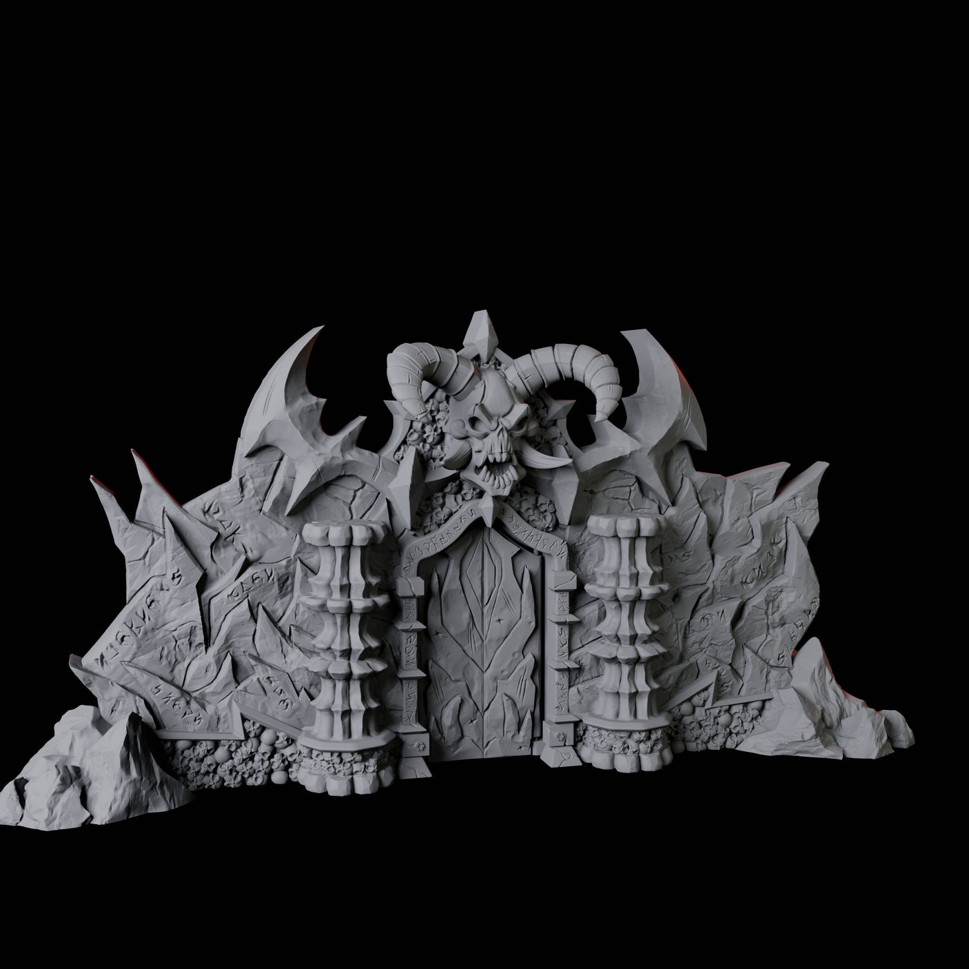 Gates of Hell Miniature for Dungeons and Dragons, Pathfinder or other TTRPGs