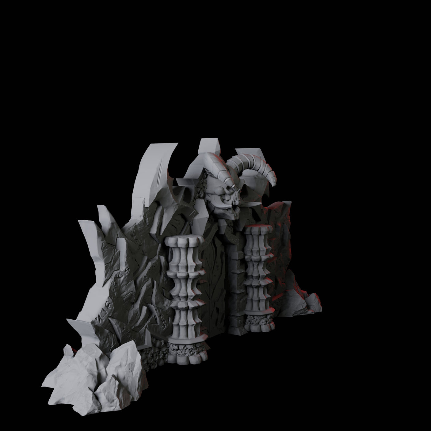 Gates of Hell Miniature for Dungeons and Dragons, Pathfinder or other TTRPGs