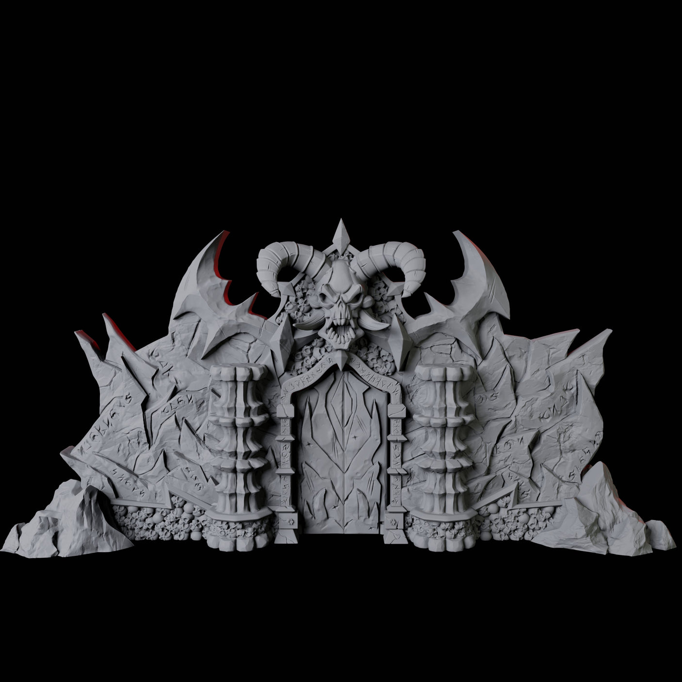 Gates of Hell Miniature for Dungeons and Dragons, Pathfinder or other TTRPGs
