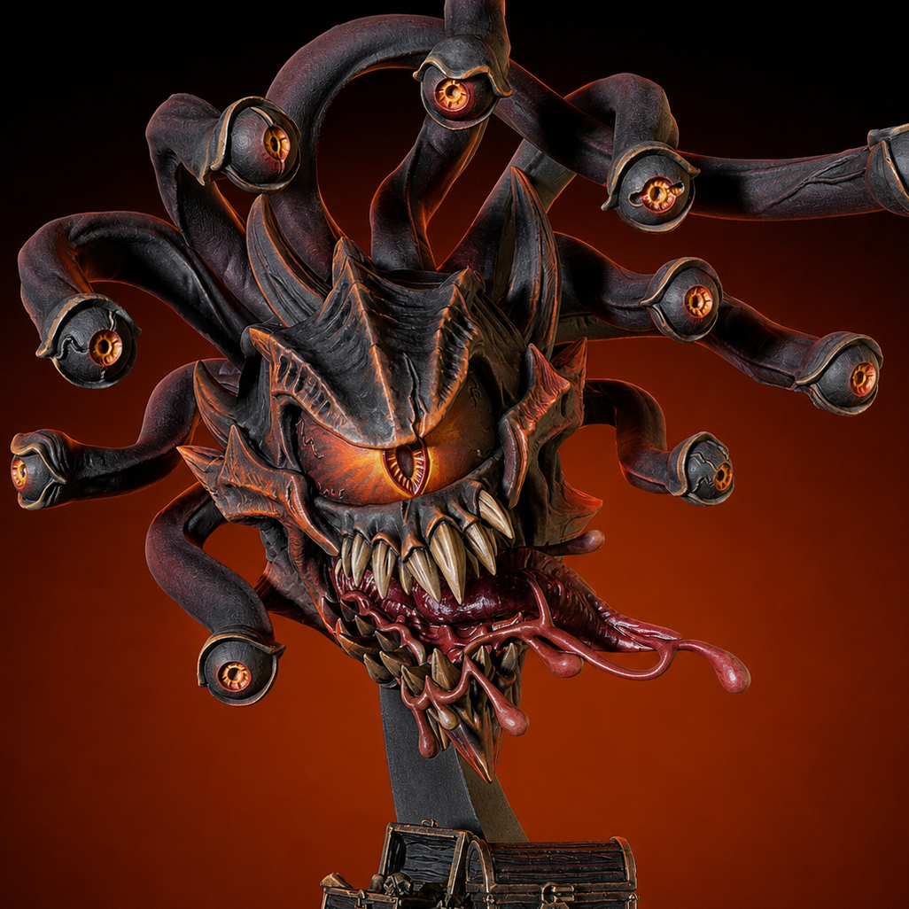 Depth Beholder Miniature for Dungeons and Dragons, Pathfinder or other TTRPGs