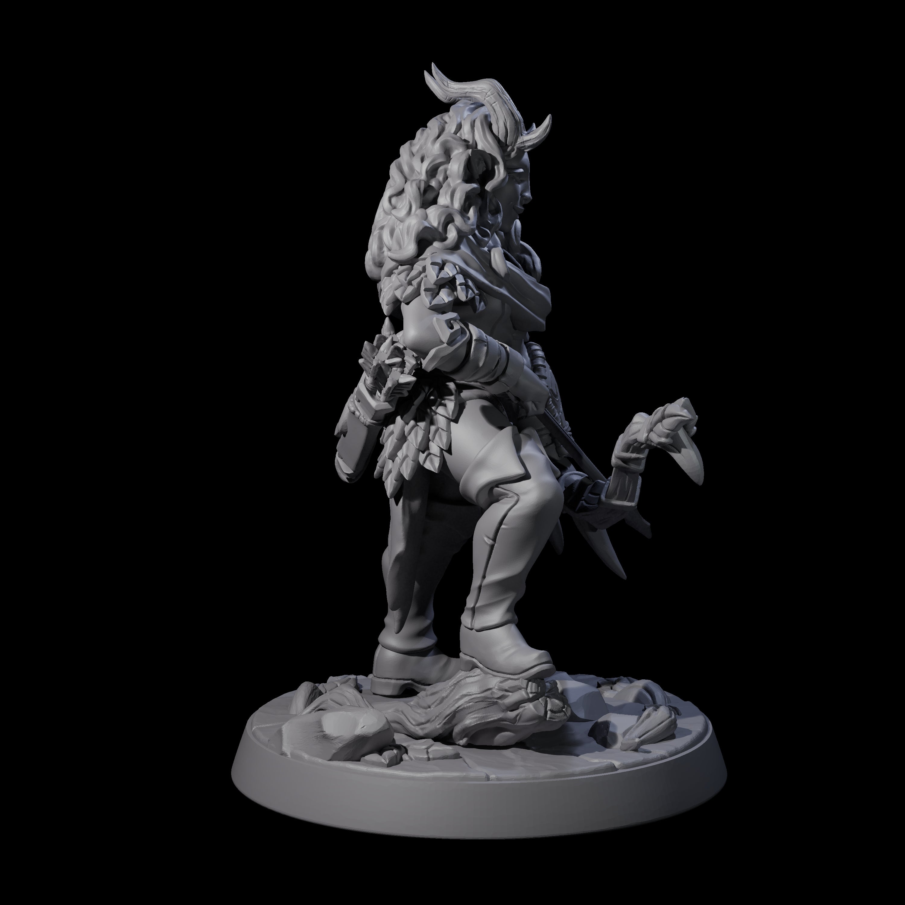 Gentle Satyr Hunter Miniature for Dungeons and Dragons, Pathfinder or other TTRPGs