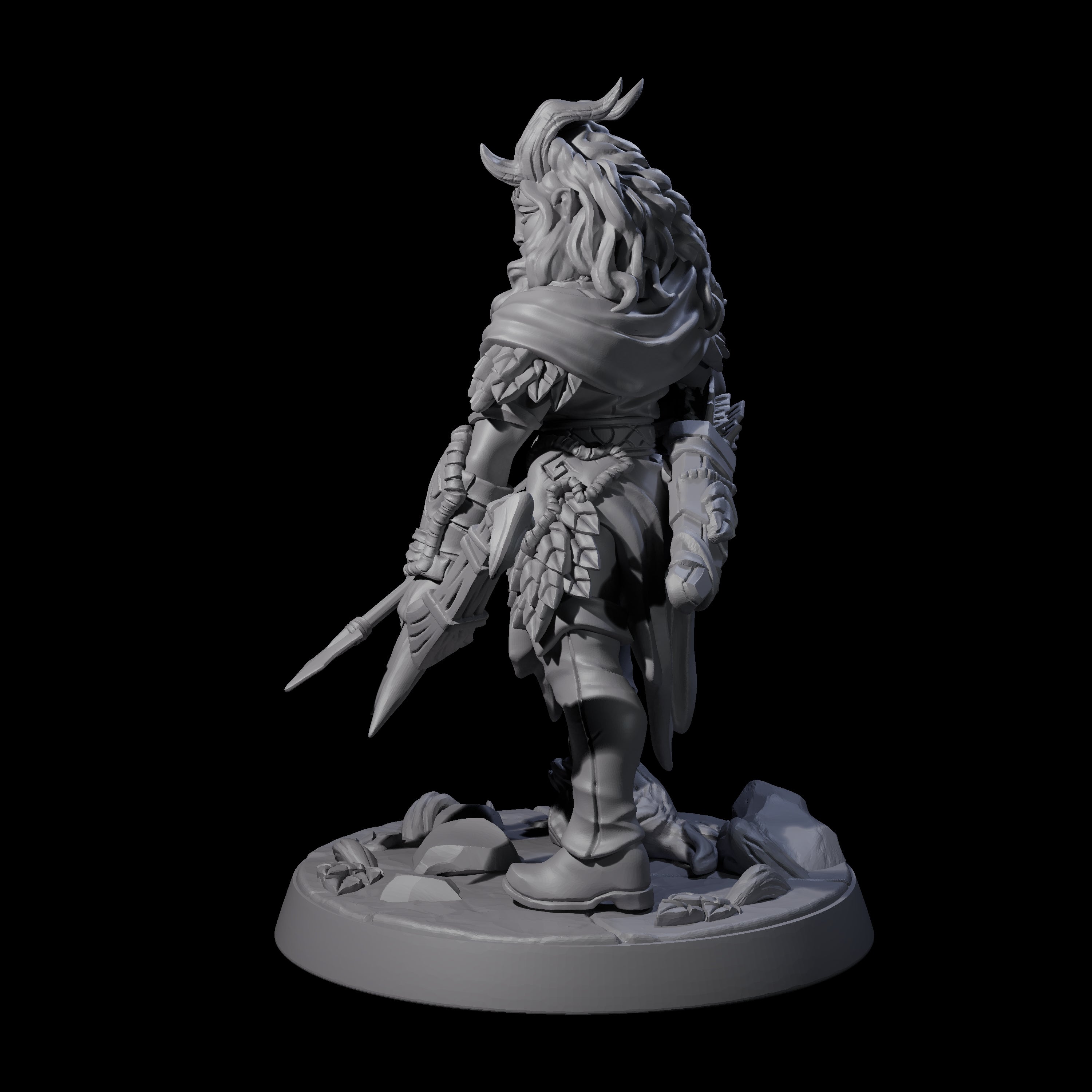 Gentle Satyr Hunter Miniature for Dungeons and Dragons, Pathfinder or other TTRPGs