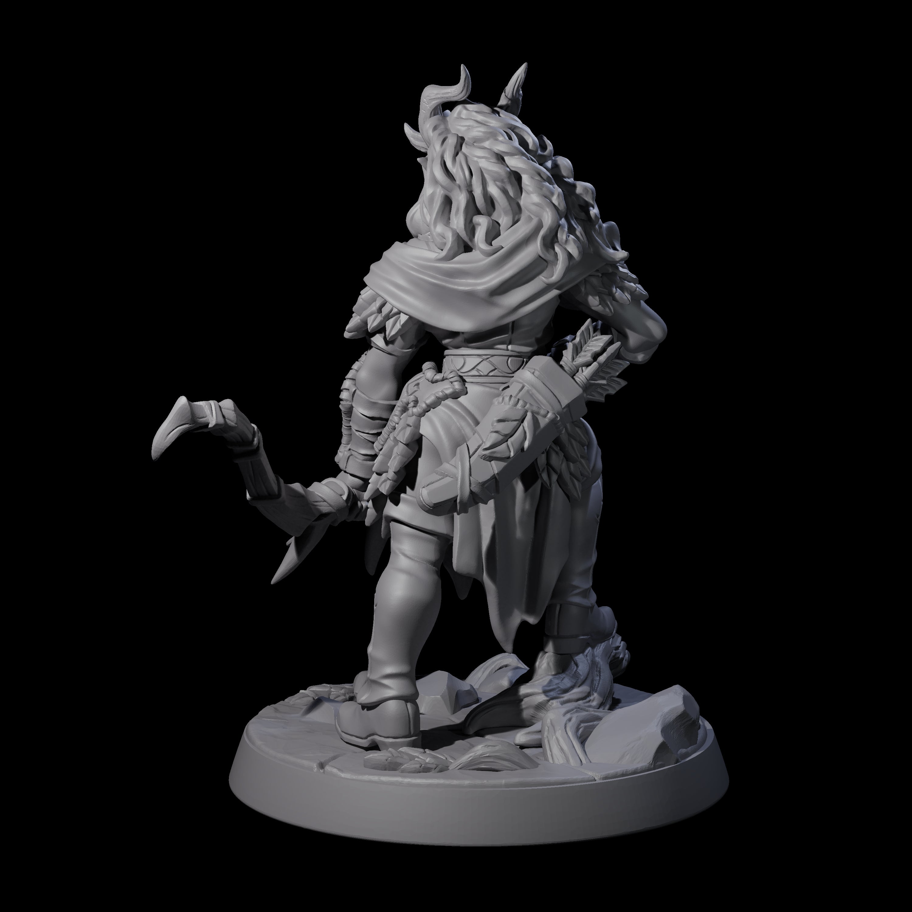 Gentle Satyr Hunter Miniature for Dungeons and Dragons, Pathfinder or other TTRPGs