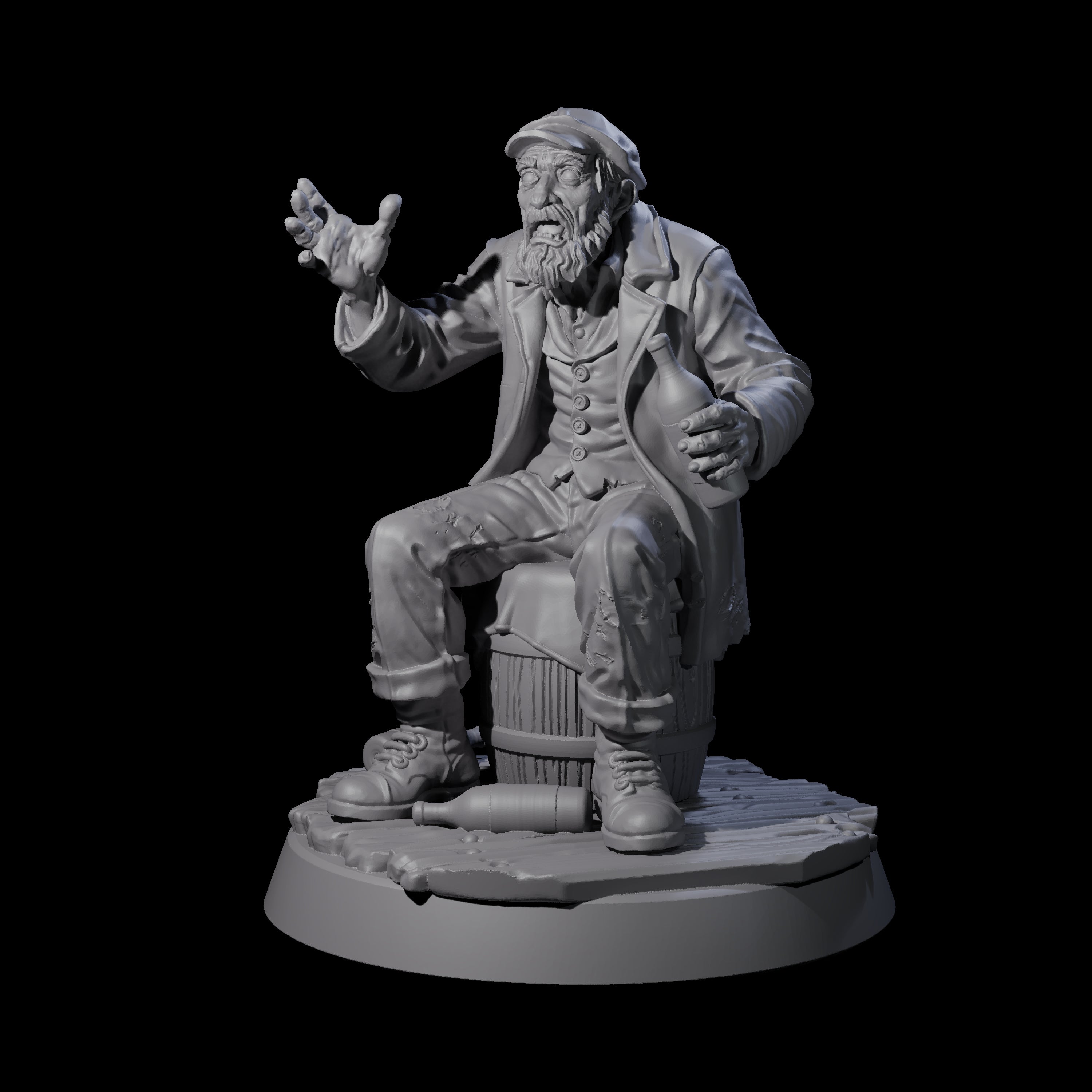 Gesturing Human Storyteller Miniature for Dungeons and Dragons, Pathfinder or other TTRPGs