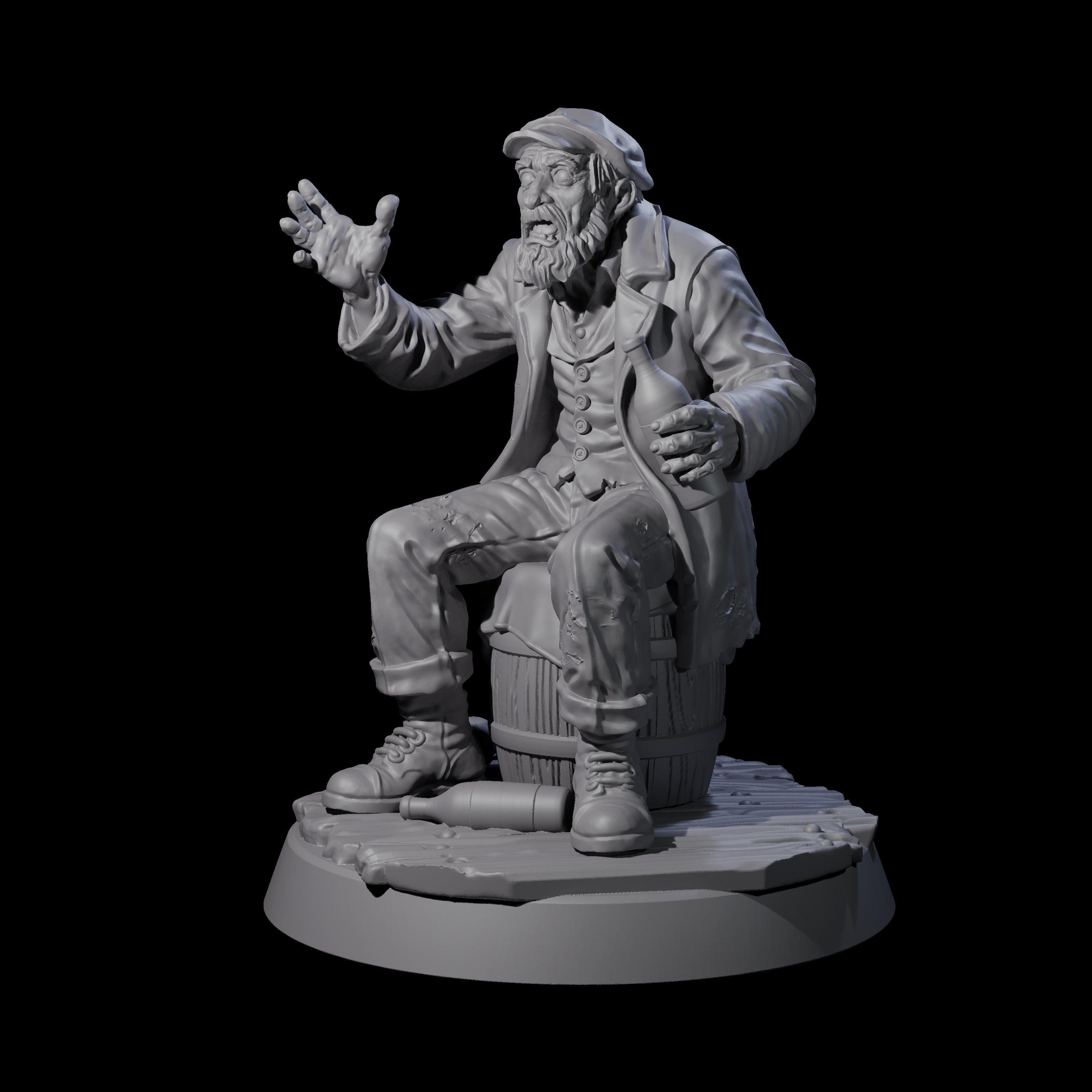 Gesturing Human Storyteller Miniature for Dungeons and Dragons, Pathfinder or other TTRPGs